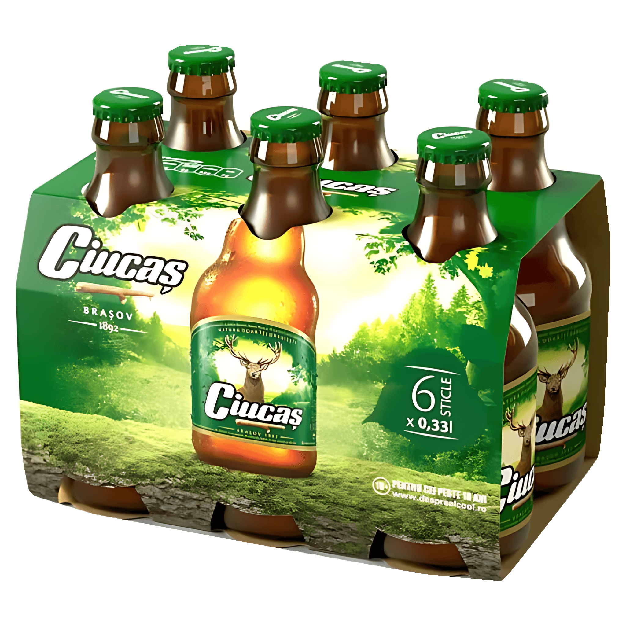 Bere blonda Ciucas, 6 x 0.33 l
