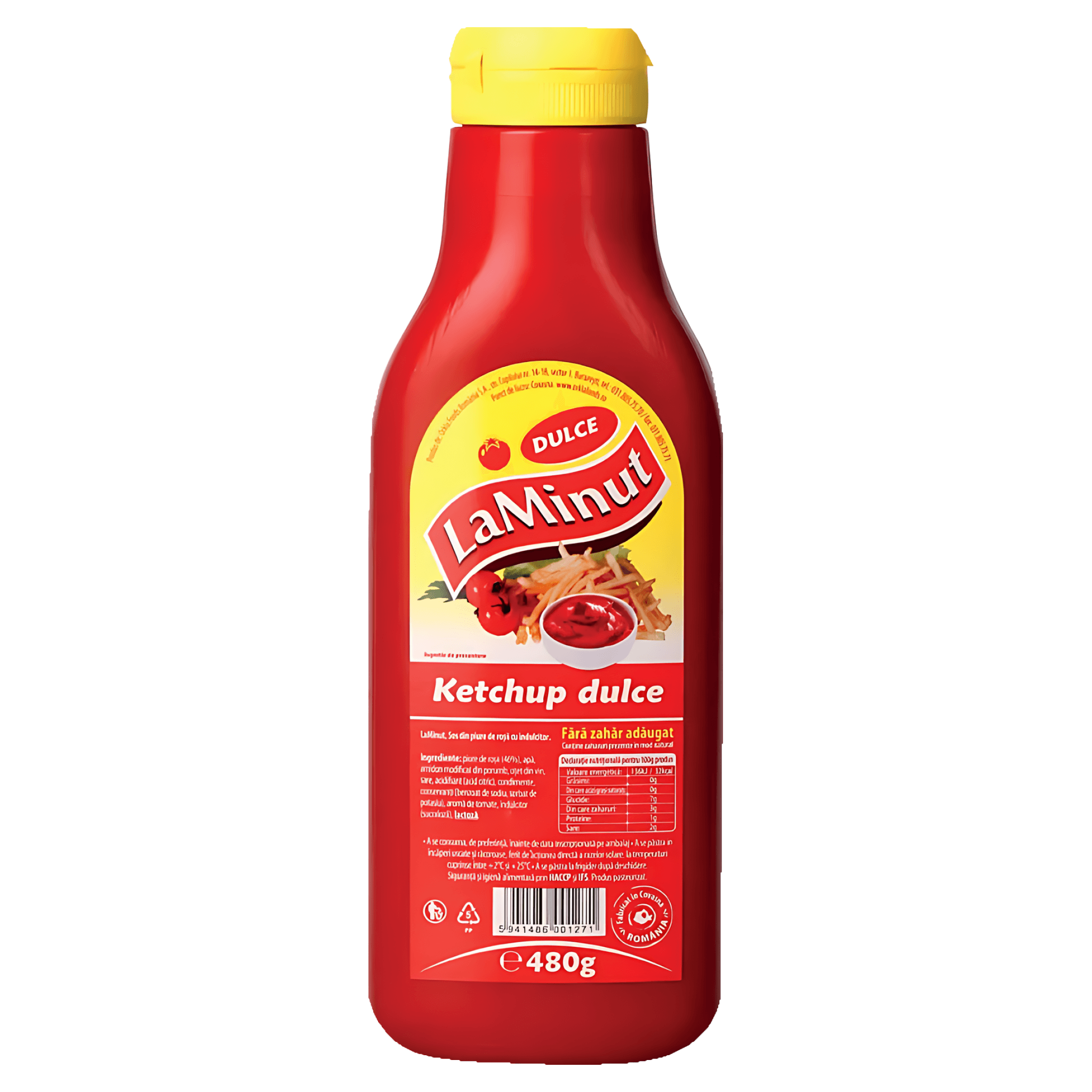 Ketchup dulce La Minut, fara zahar adaugat, 480 g