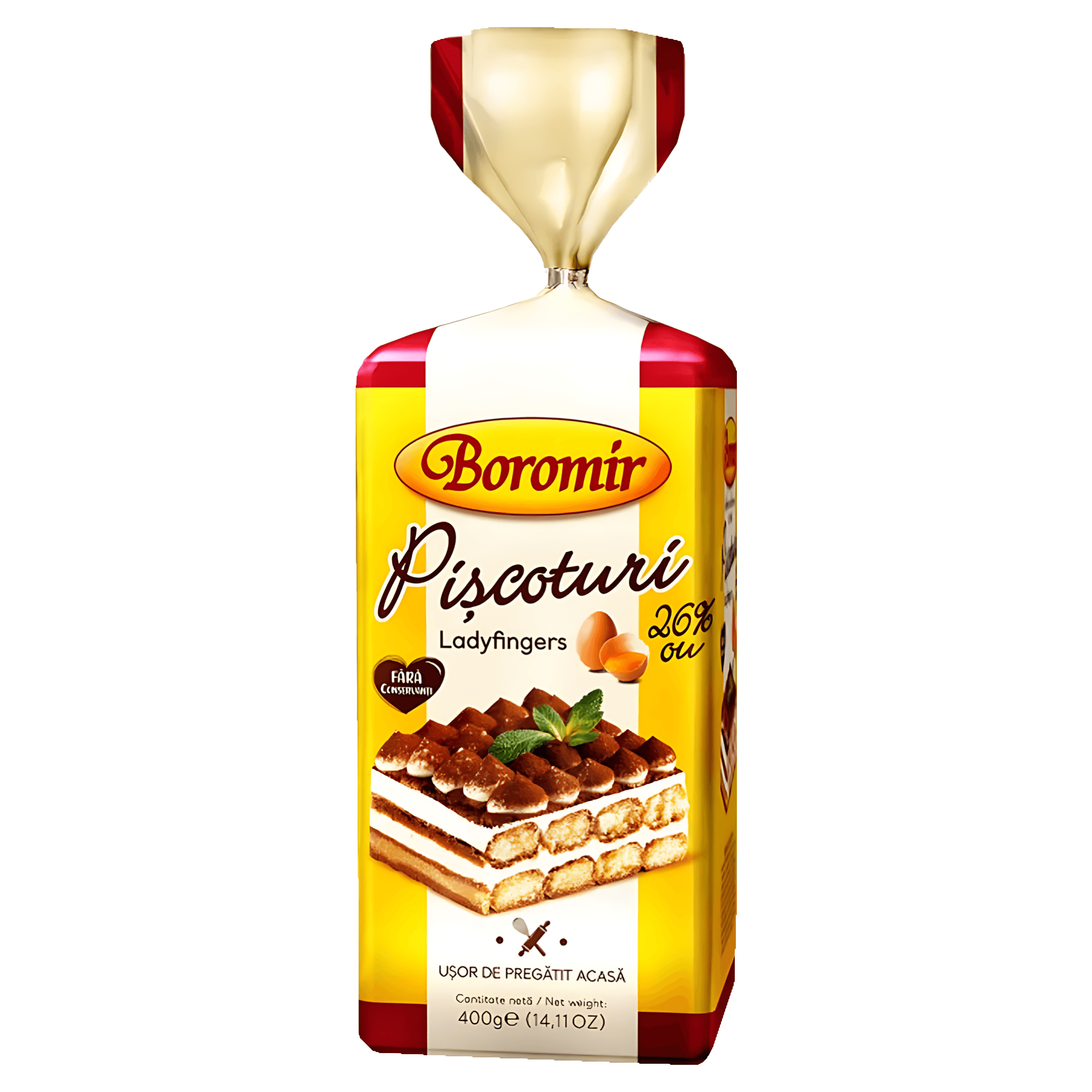 Piscoturi cu 26% ou Boromir Savoiardi, 400 g