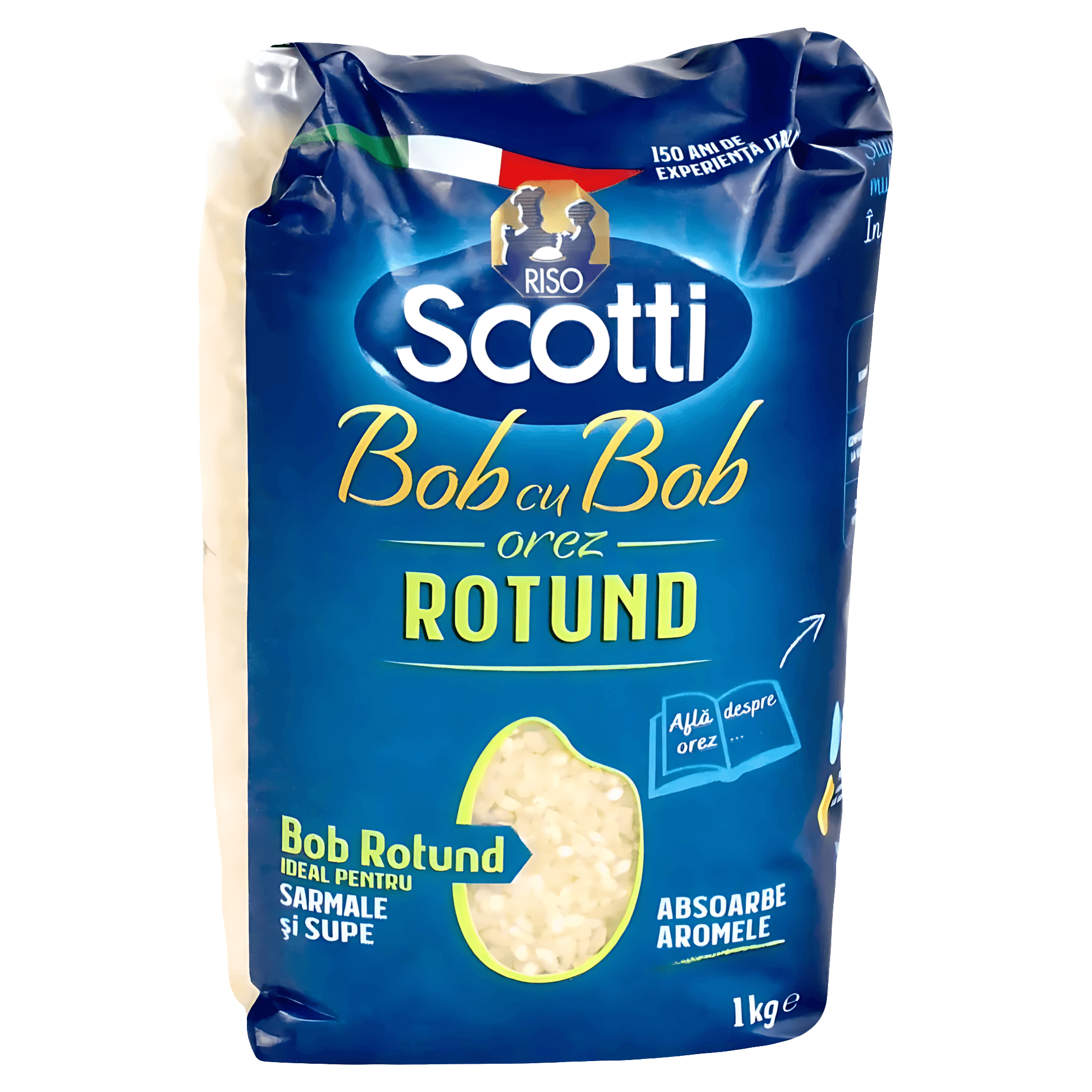 Orez Bob cu Bob rotund Riso Scotti, 1 kg