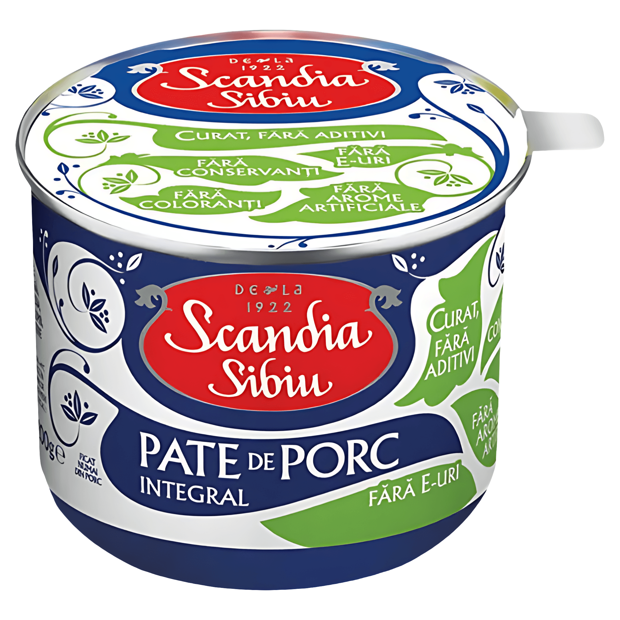 Conserva pate integral de porc Scandia Sibiu, 200 g