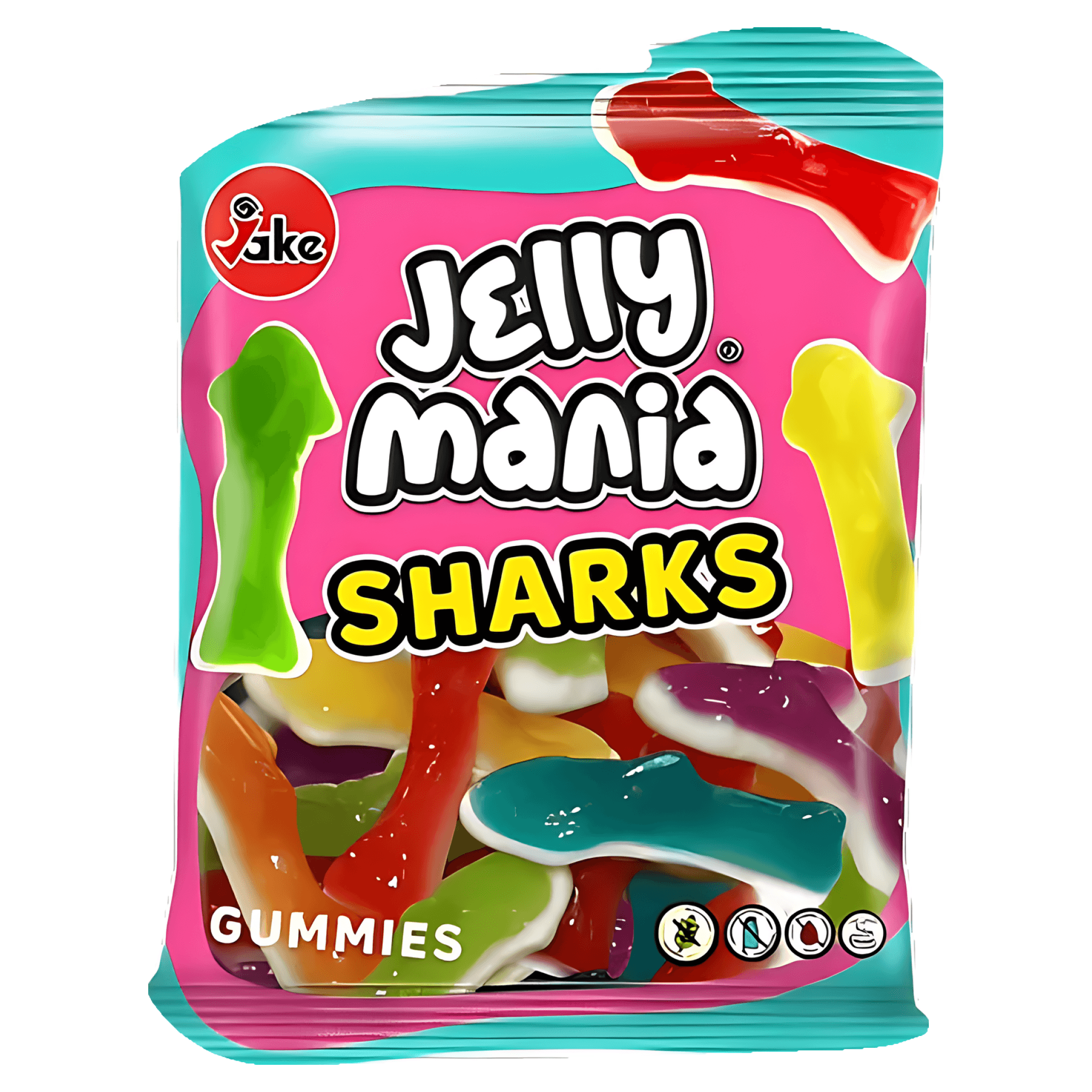 Jeleuri in forma de rechini Jake Jelly Mania Sharks, 100 g