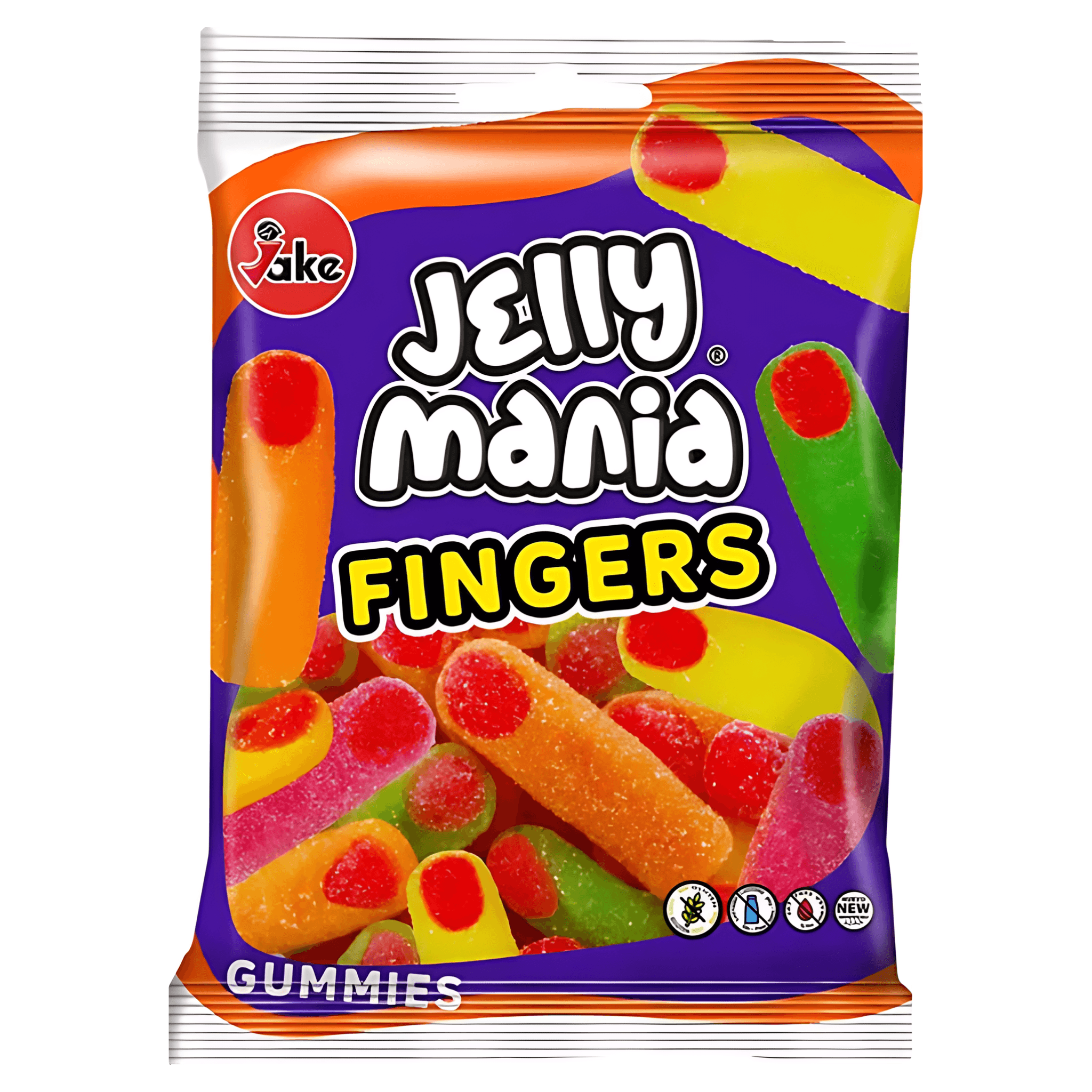 Jeleuri in forma de degete Jake Jelly Mania Fingers, 100 g