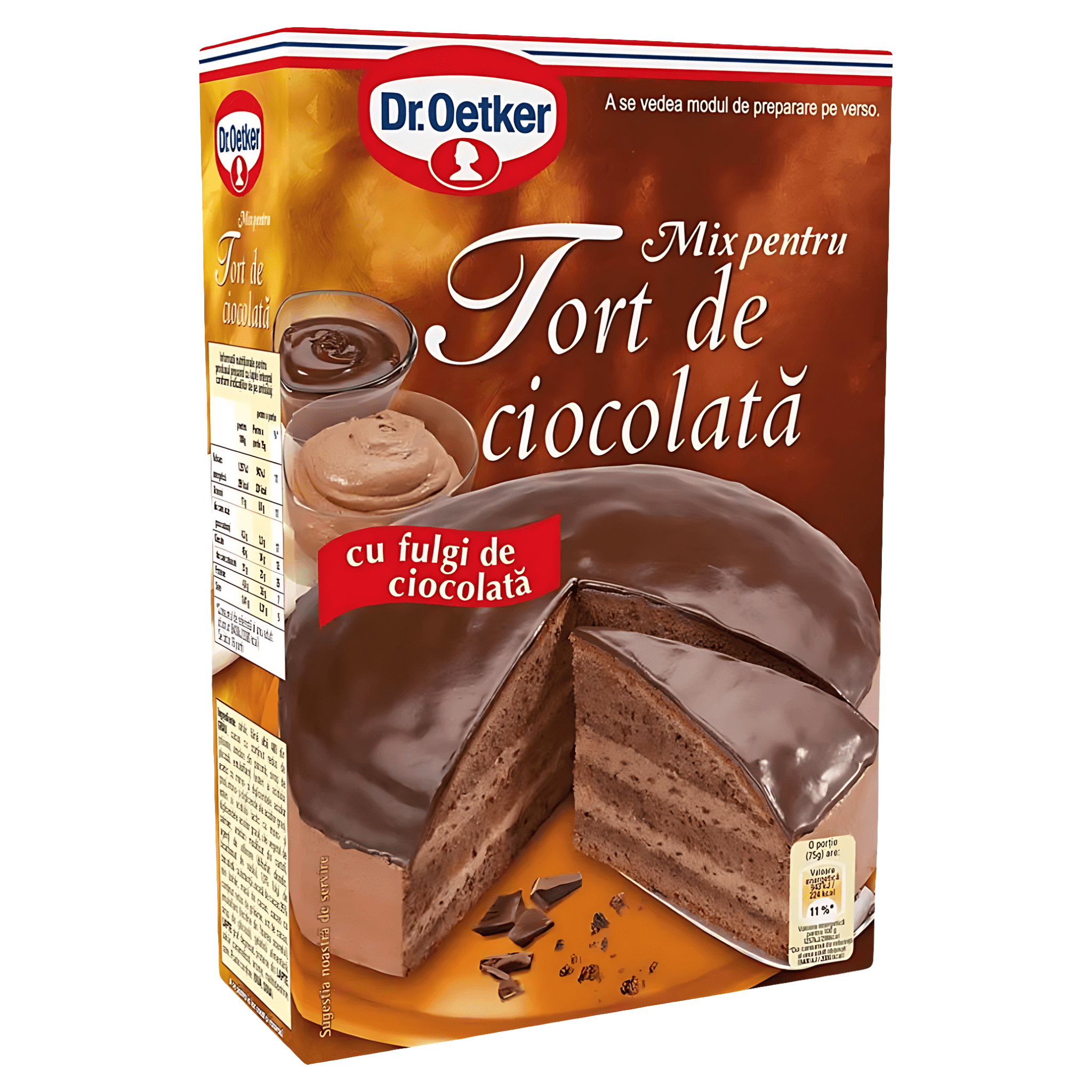 Praf pentru tort de ciocolata Dr.Oetker 550 g