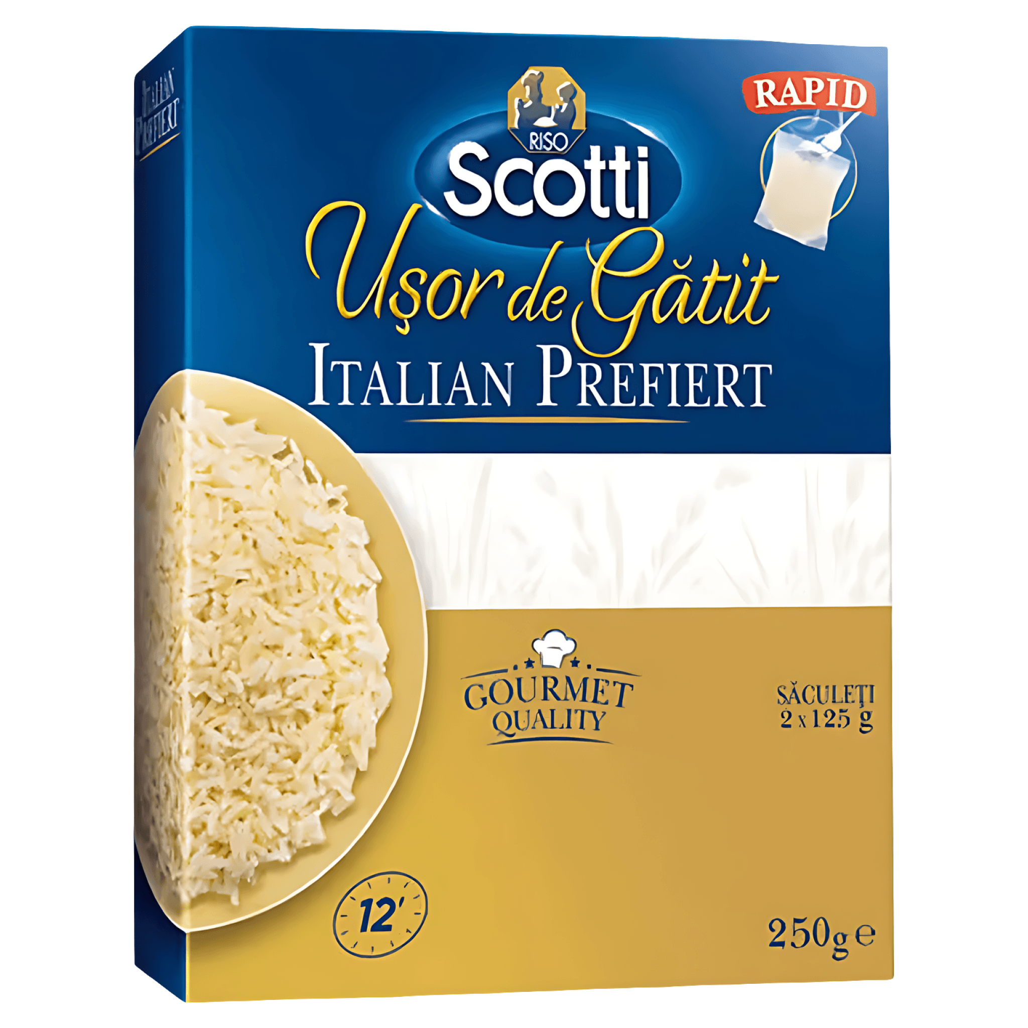 Orez usor de gatit Riso Italian, 2 x 125 g