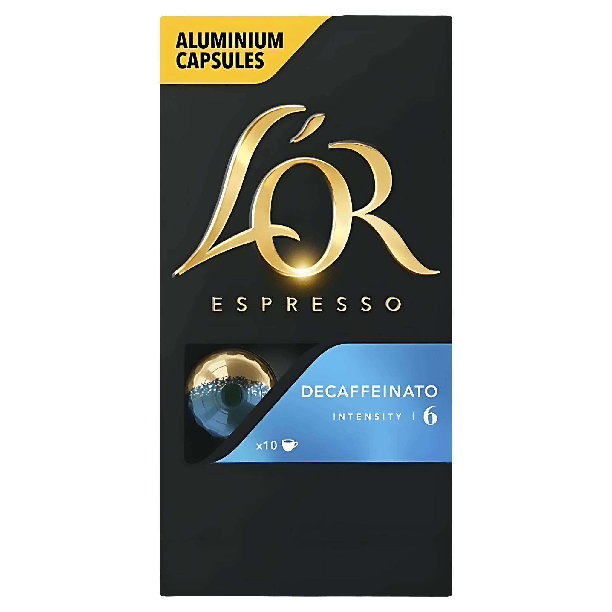 Capsule cafea decafeinizata L'Or Espresso, compatibile Nespresso, 10 capsule