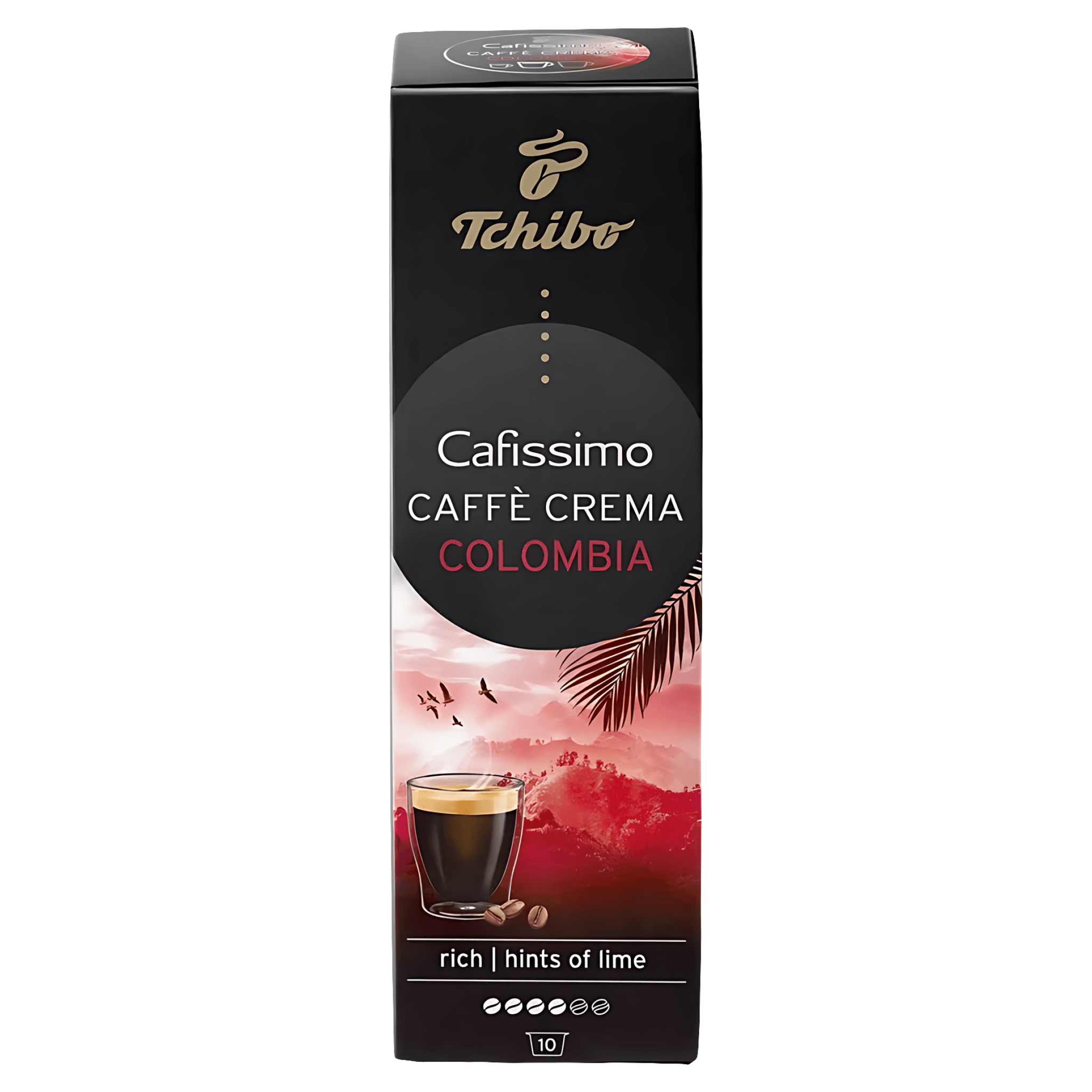 Capsule cafea Tchibo Caffe Crema Colombia, compatibile Cafissimo, 10 capsule
