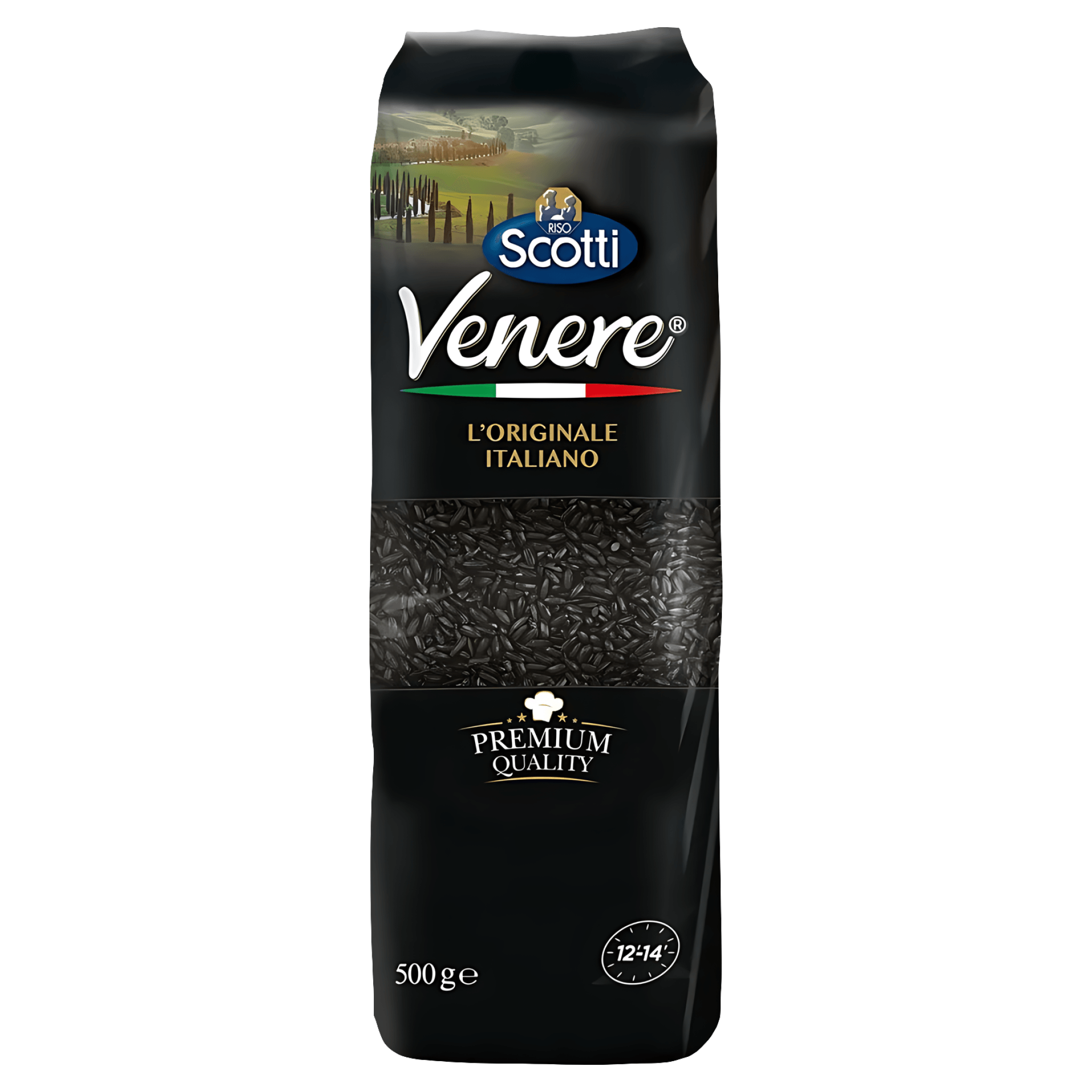 Orez integral Gourmet Gran Nero Riso Scotti, 500 g