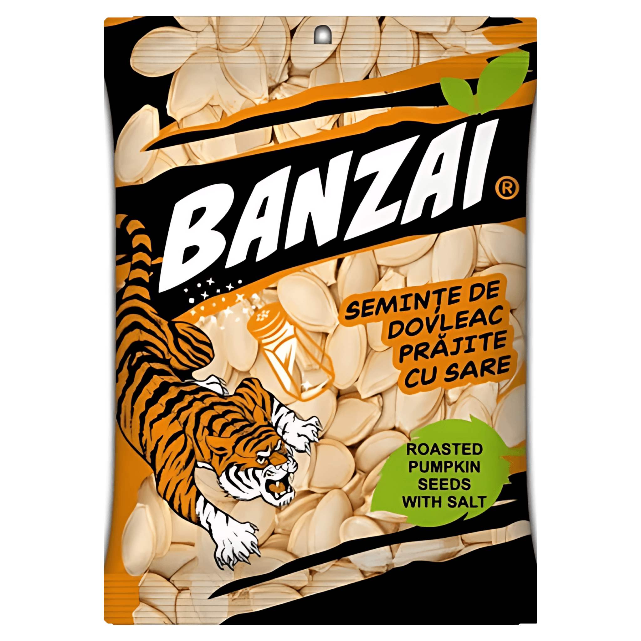 Seminte de dovleac prajite cu sare Banzai, 80 g