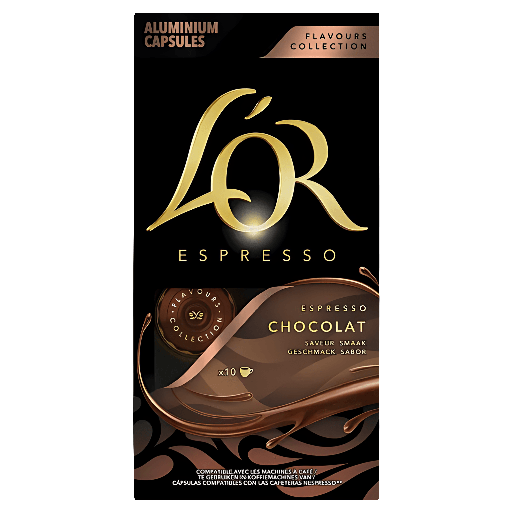 Capsule cafea L'Or Espresso Chocolat, compatibile Nespresso, 10 capsule