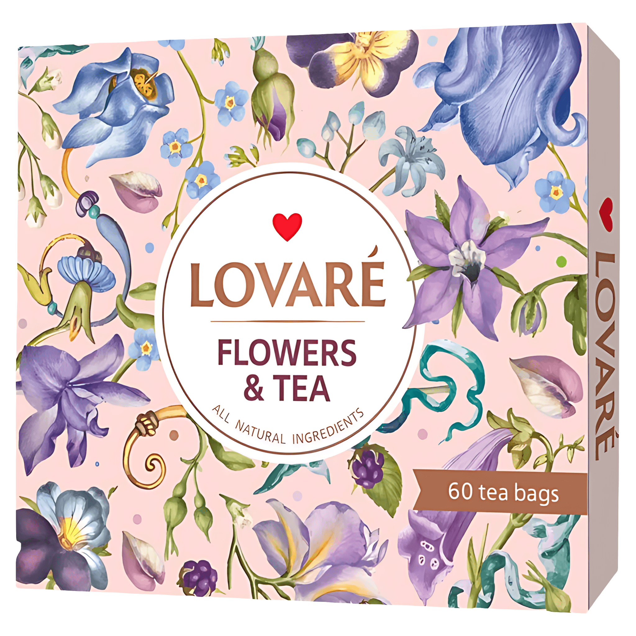 Colectie de ceai asortat Lovare Flowers & Tea, 30 pliculete