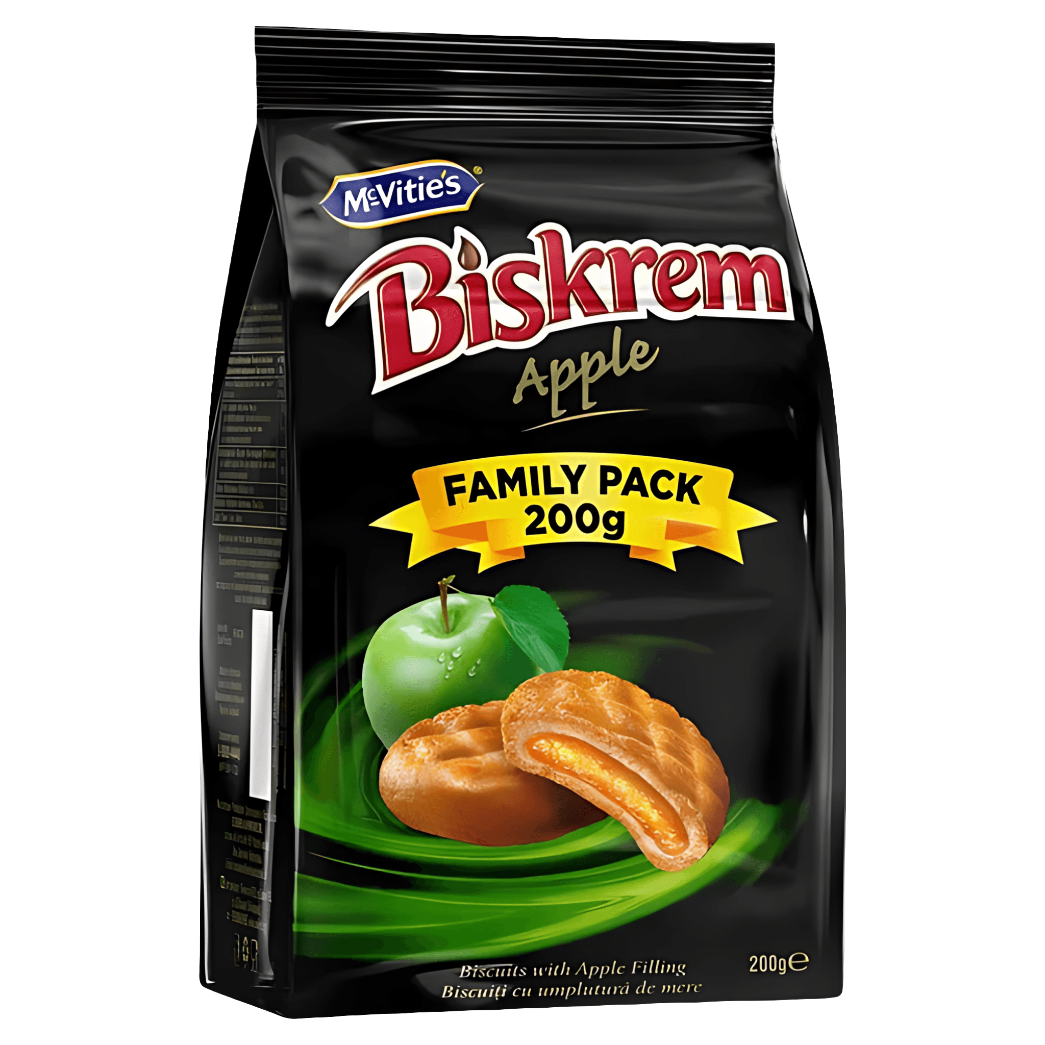 Biscuiti cu umplutura de mere Biskrem, 200 g