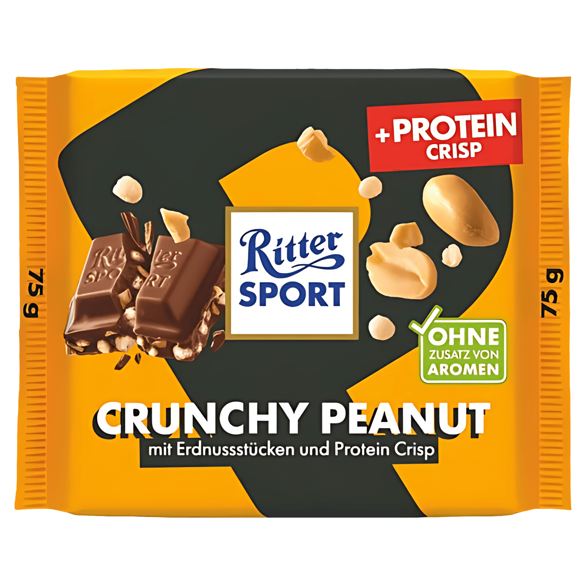 Ciocolata proteica cu migdale si arahide Ritter Sport, 75 g