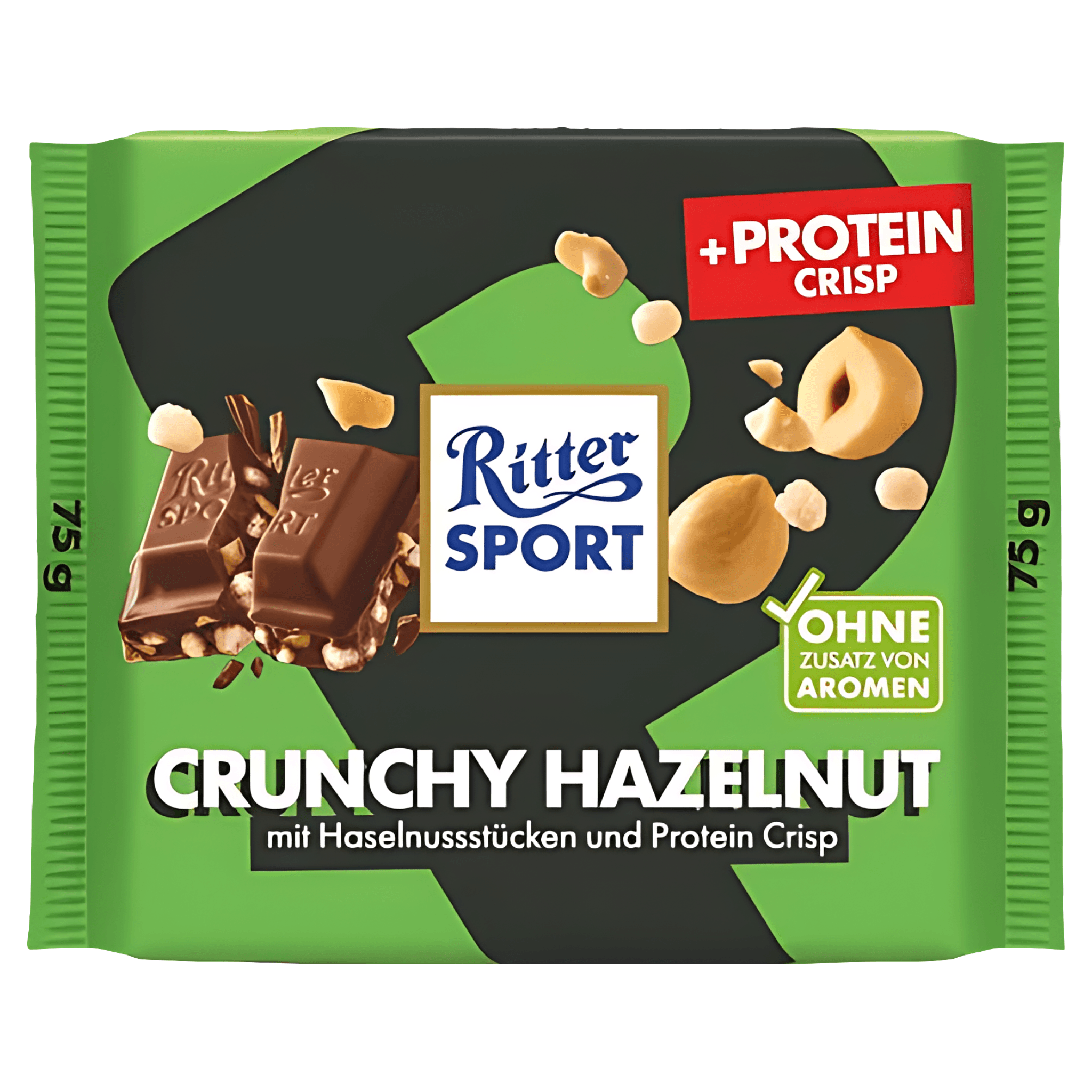 Ciocolata proteica cu migdale si alune Ritter Sport, 75 g