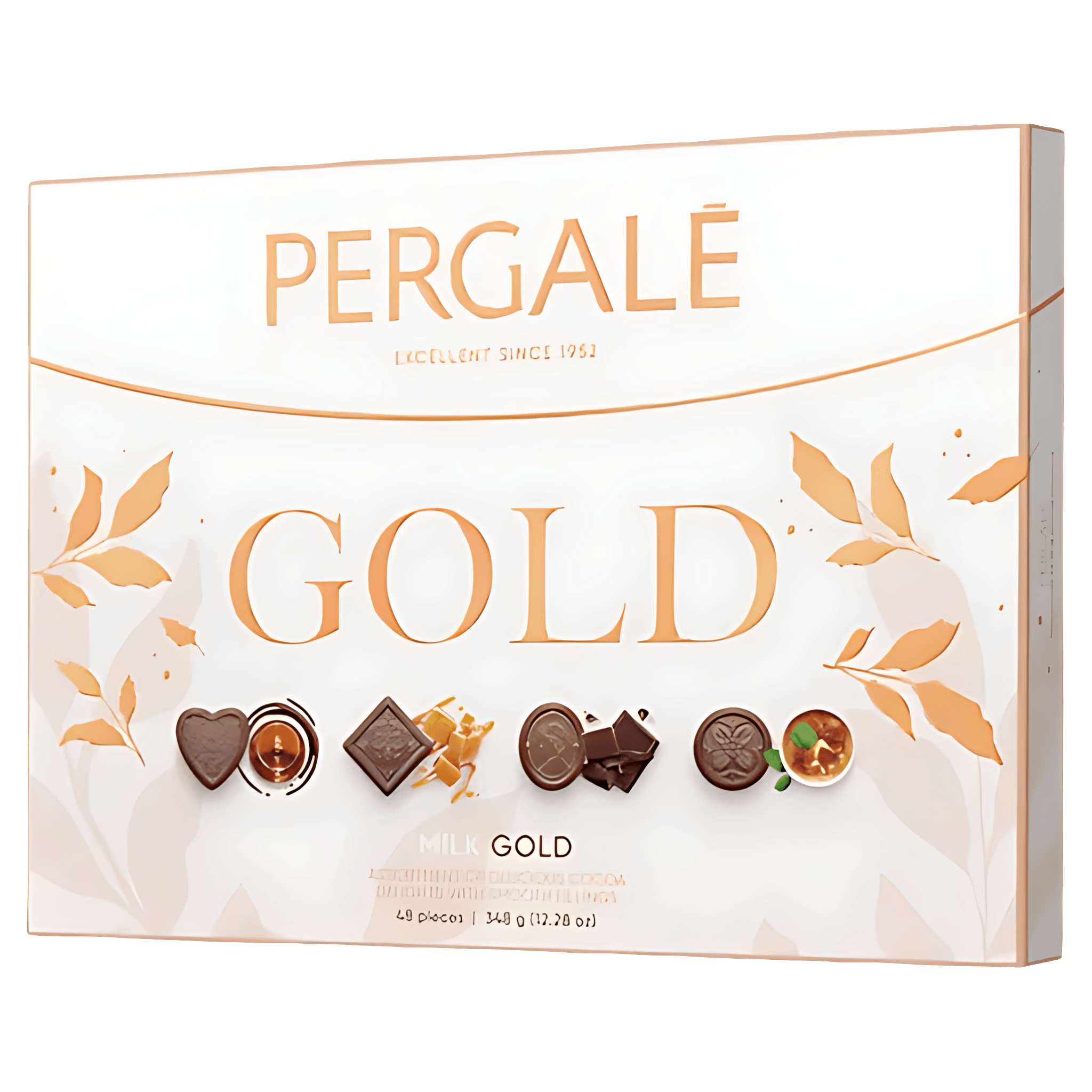 Praline asortate Pergale Milk Gold, 348 g