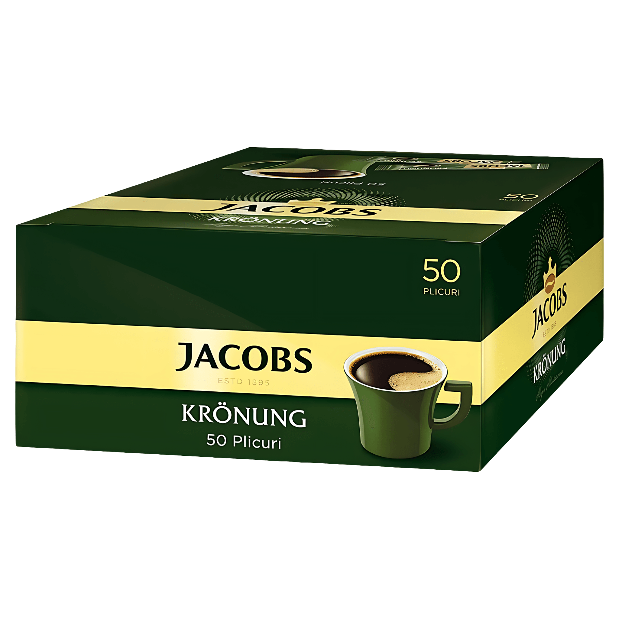 Cafea instant Jacobs Kronung Alintaroma, 50 plicuri x 1,8g