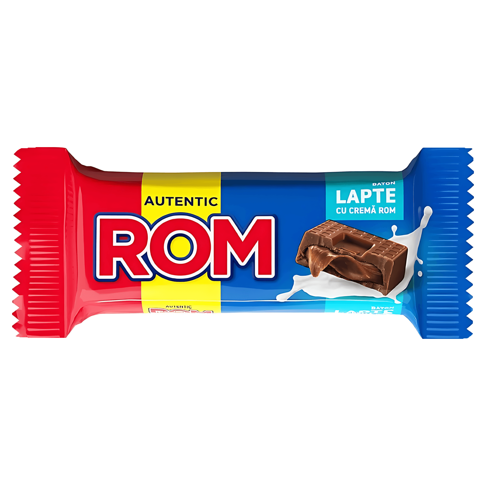 Baton de ciocolata cu lapte Rom, umplutura cu crema cu aroma de rom, 30 g