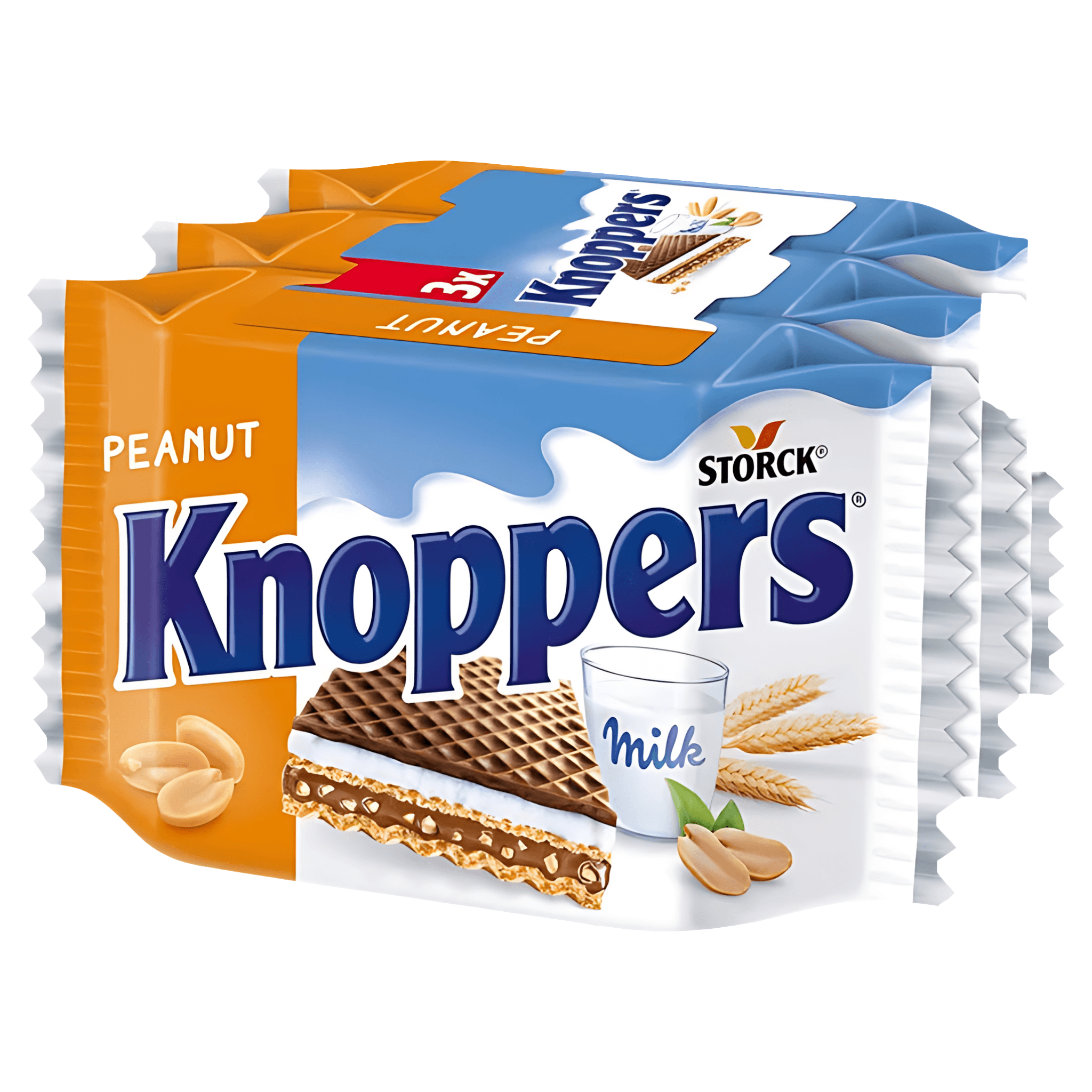 Napolitane cu crema de alune Knoppers, 75 g