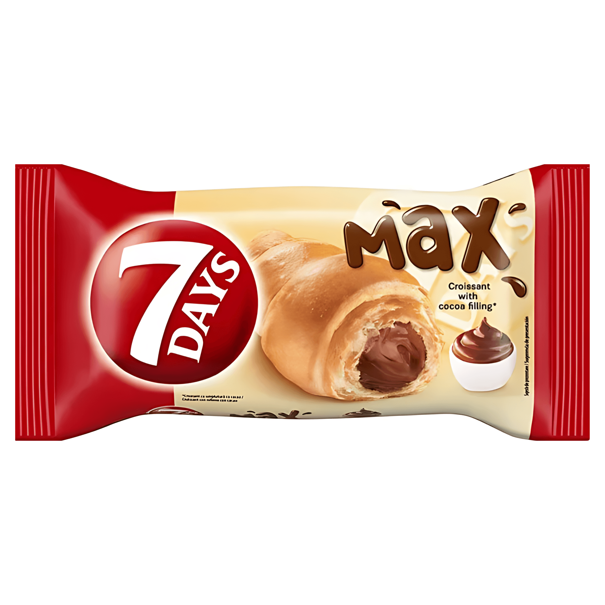 Croissant cu umplutura cu crema cu cacao 7 Days, 80 g