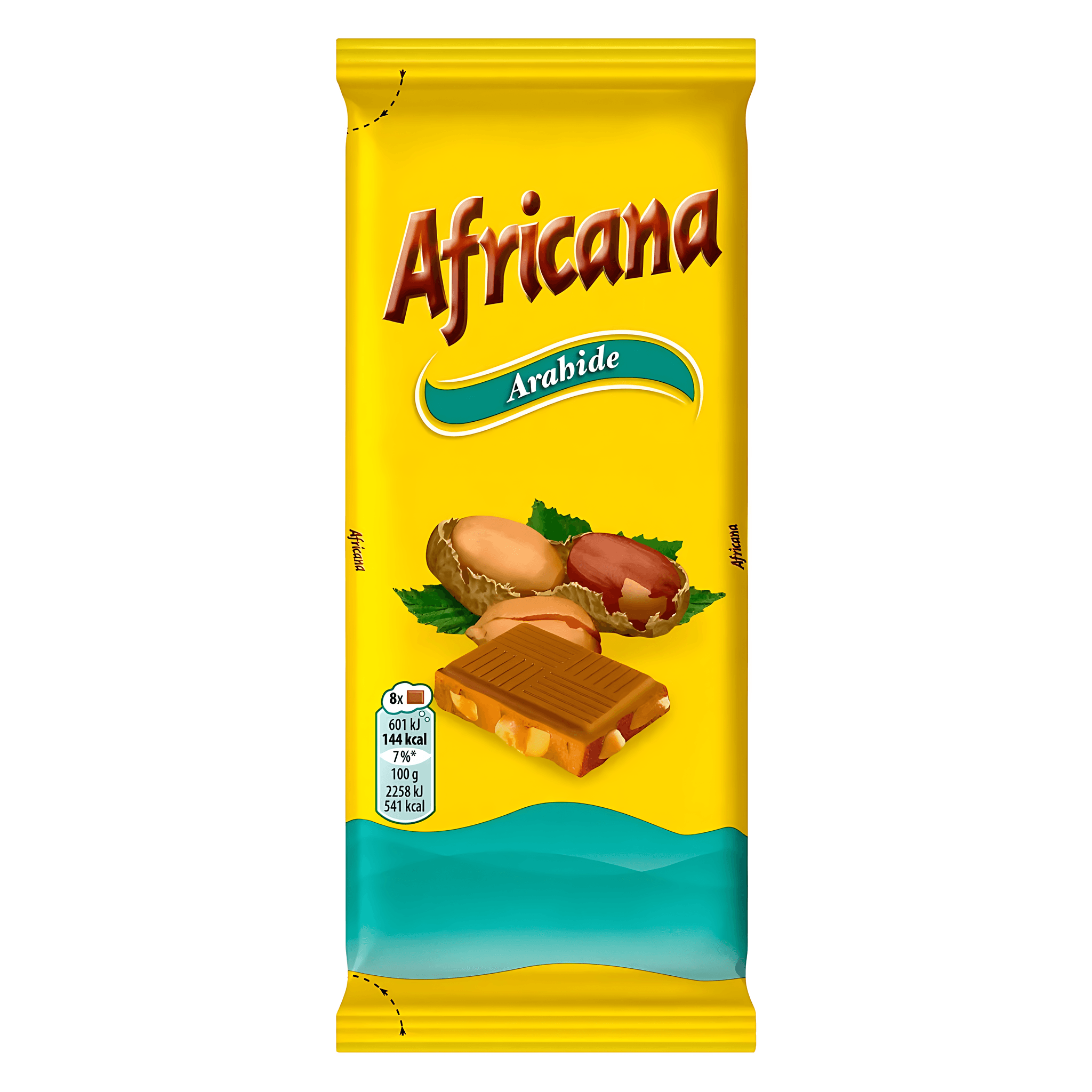 Ciocolata cu lapte si arahide Africana, 80 g