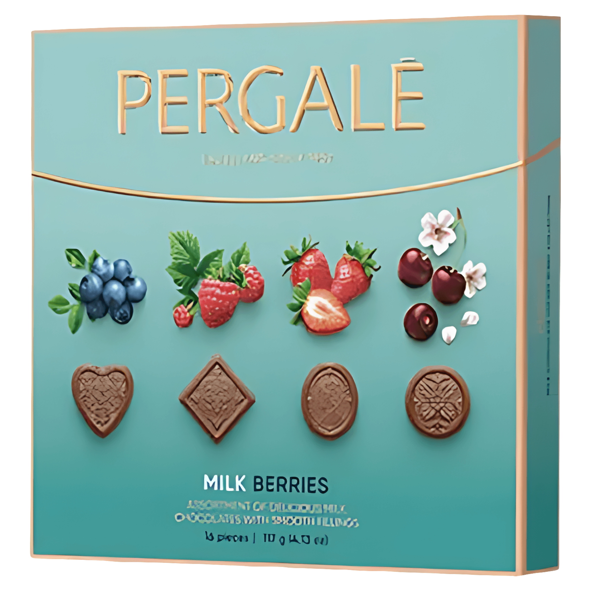 Bomboane de ciocolata Pergale Berries Milk, 117 g
