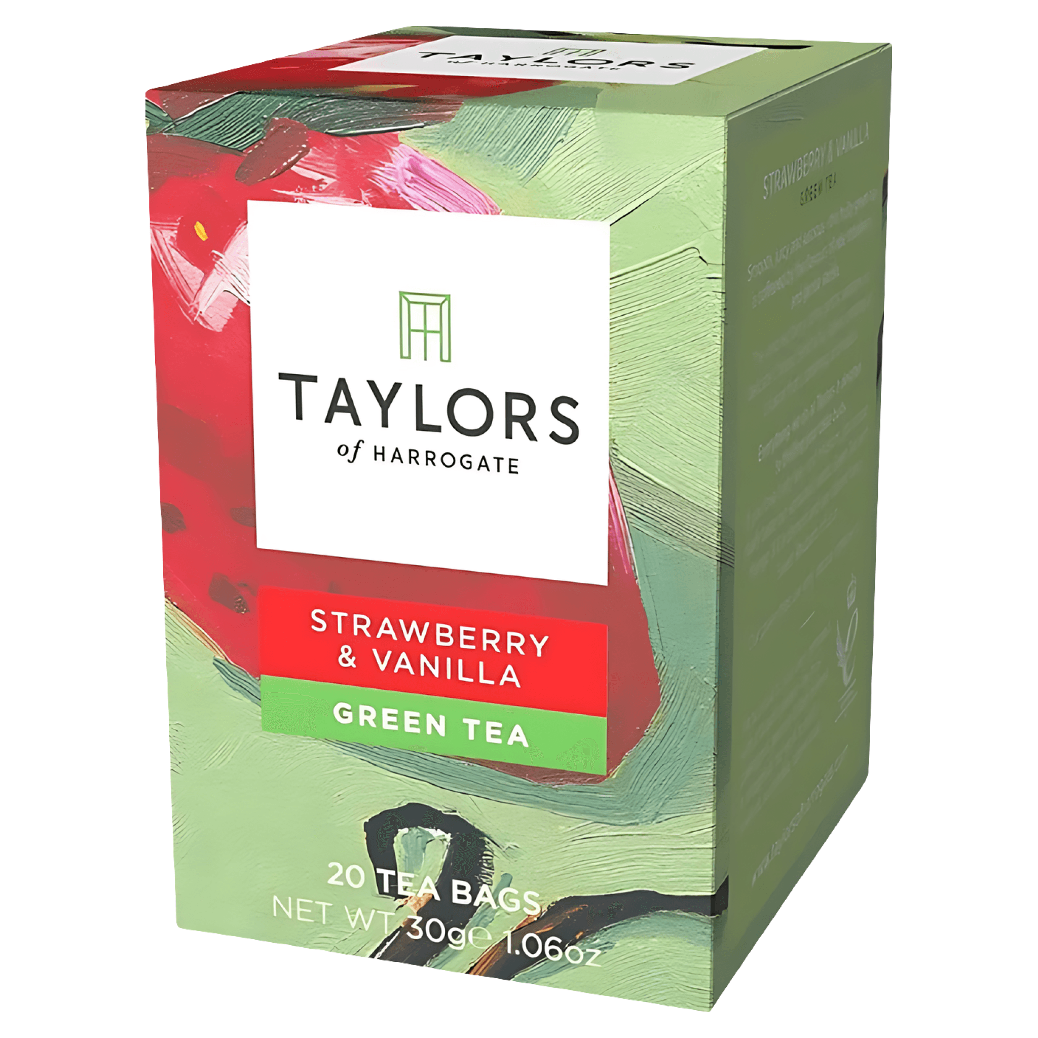 Ceai verde Taylors cu gust de capsuni si vanilie, 30 g