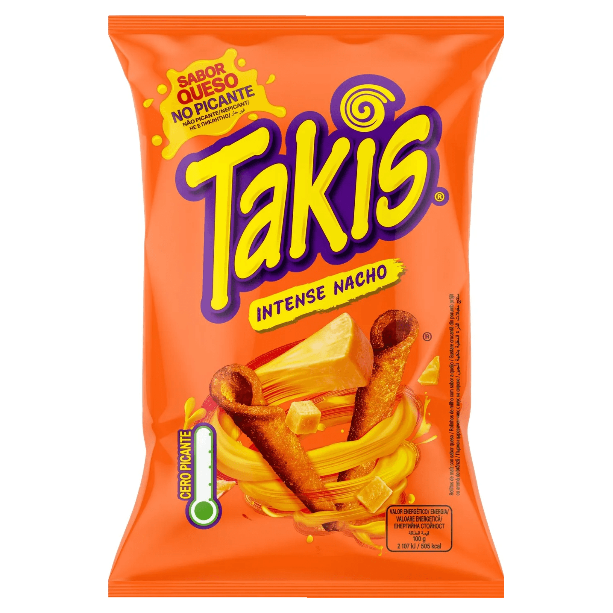 Tortilla chips Takis Intense Nacho, 90 g
