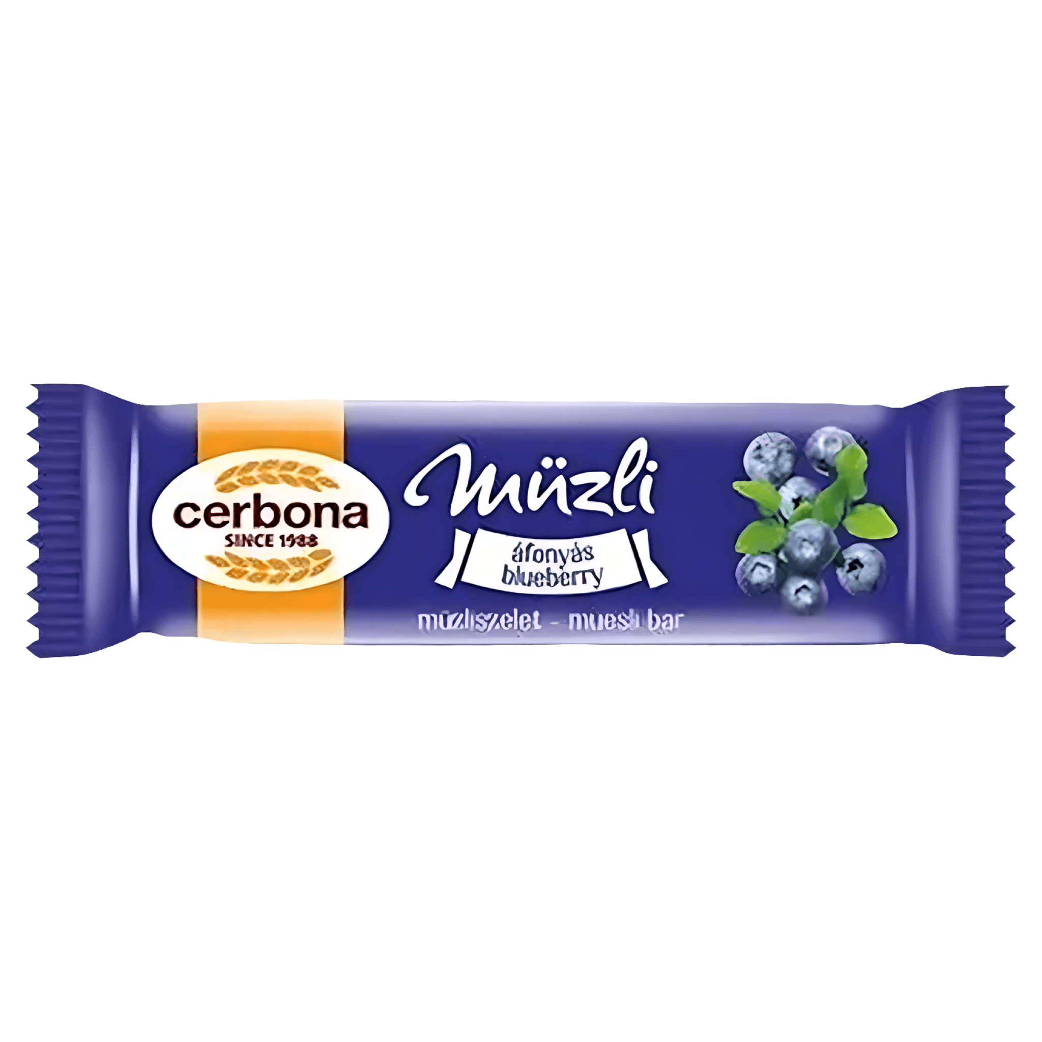 Baton musli cu afine si iaurt Cerbona, 20 g