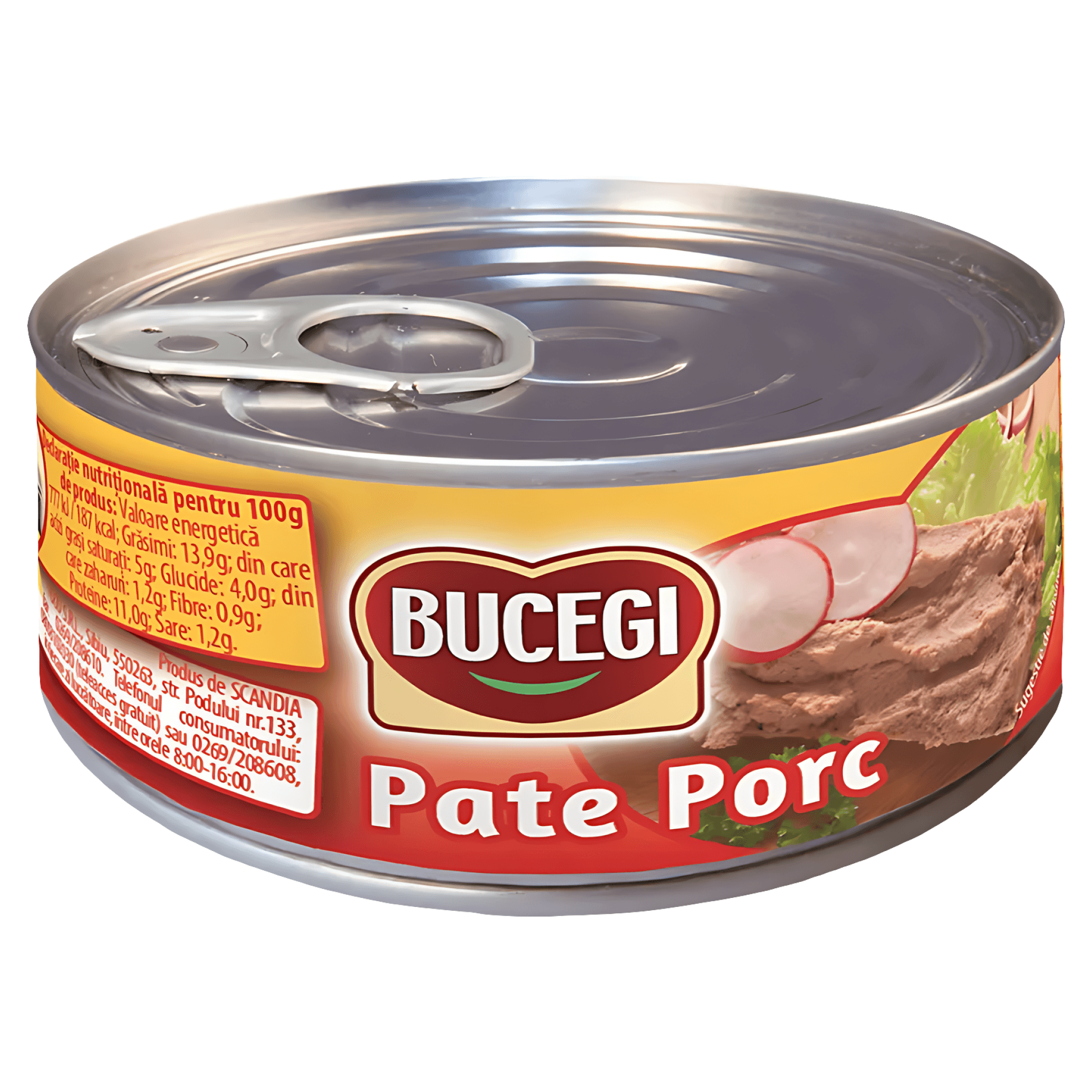 Pate cu ficat de porc Bucegi, 120g