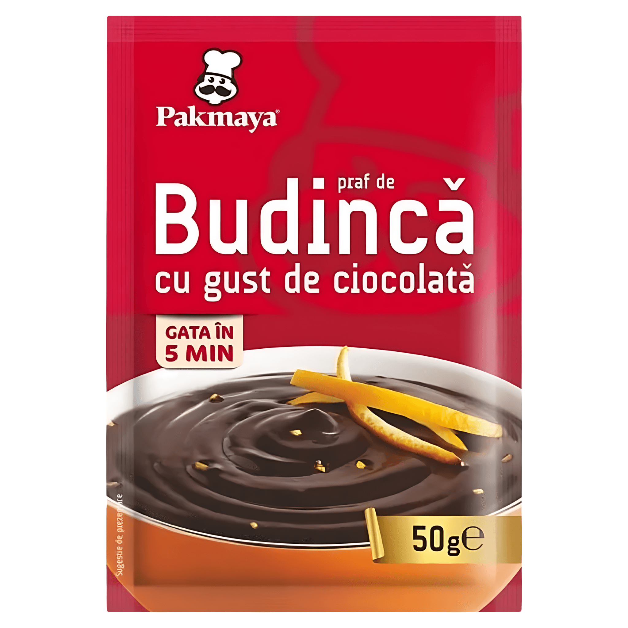 Praf de budinca cu gust de ciocolata Pakmaya, 50 g