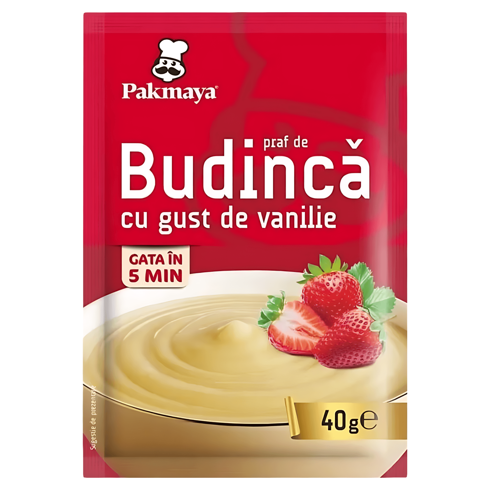 Praf de budinca cu gust de vanilie Pakmaya, 40 g