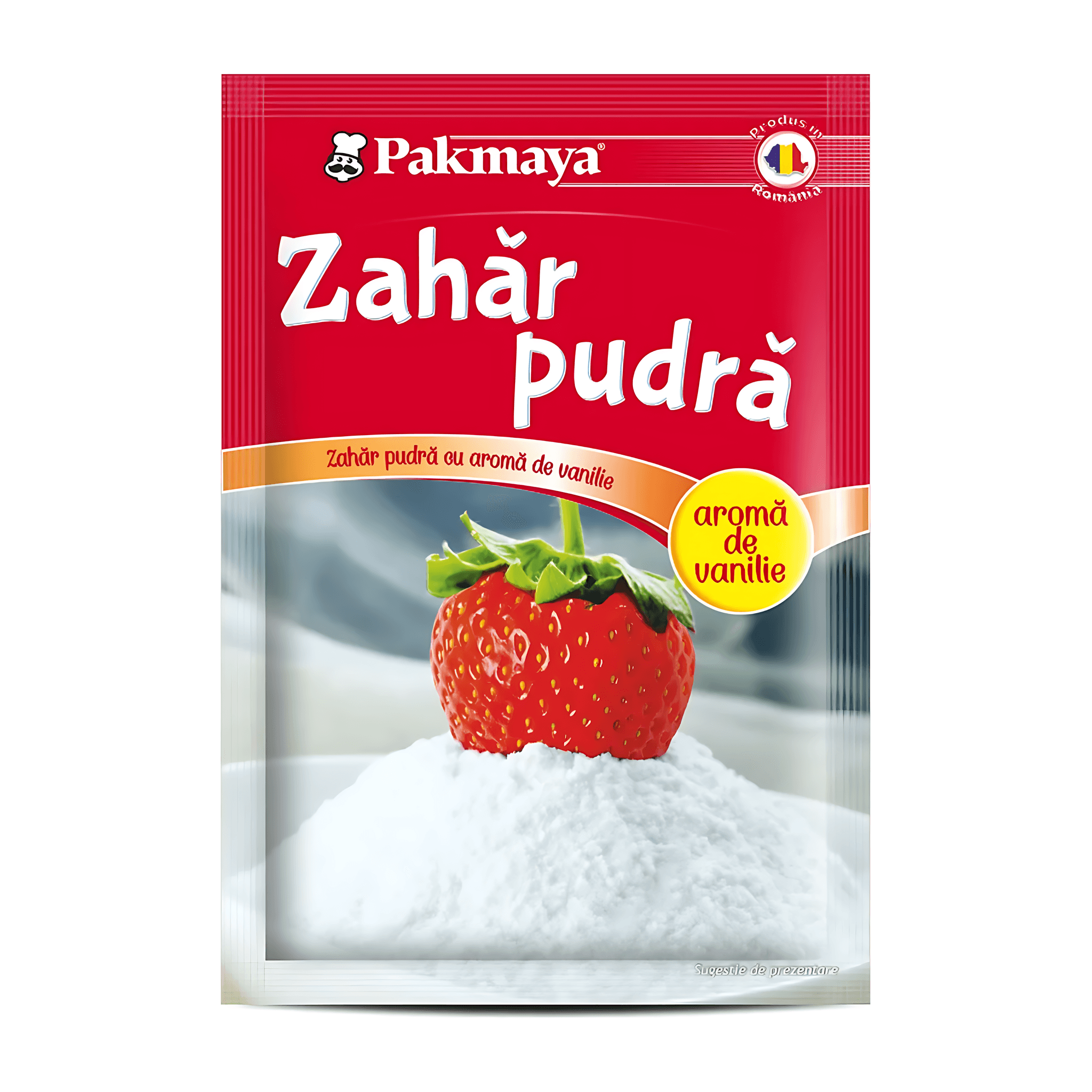 Zahar pudra cu aroma de vanilie Pakmaya, 80 g