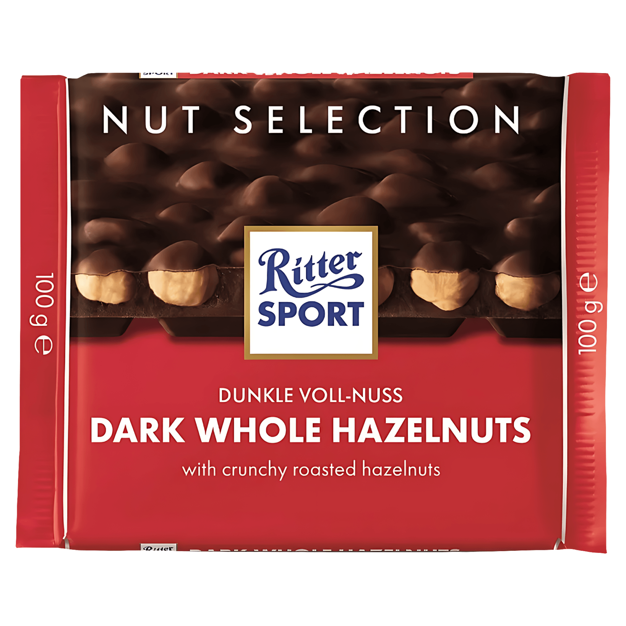 Ciocolata amaruie cu alune intregi Ritter, 100 g