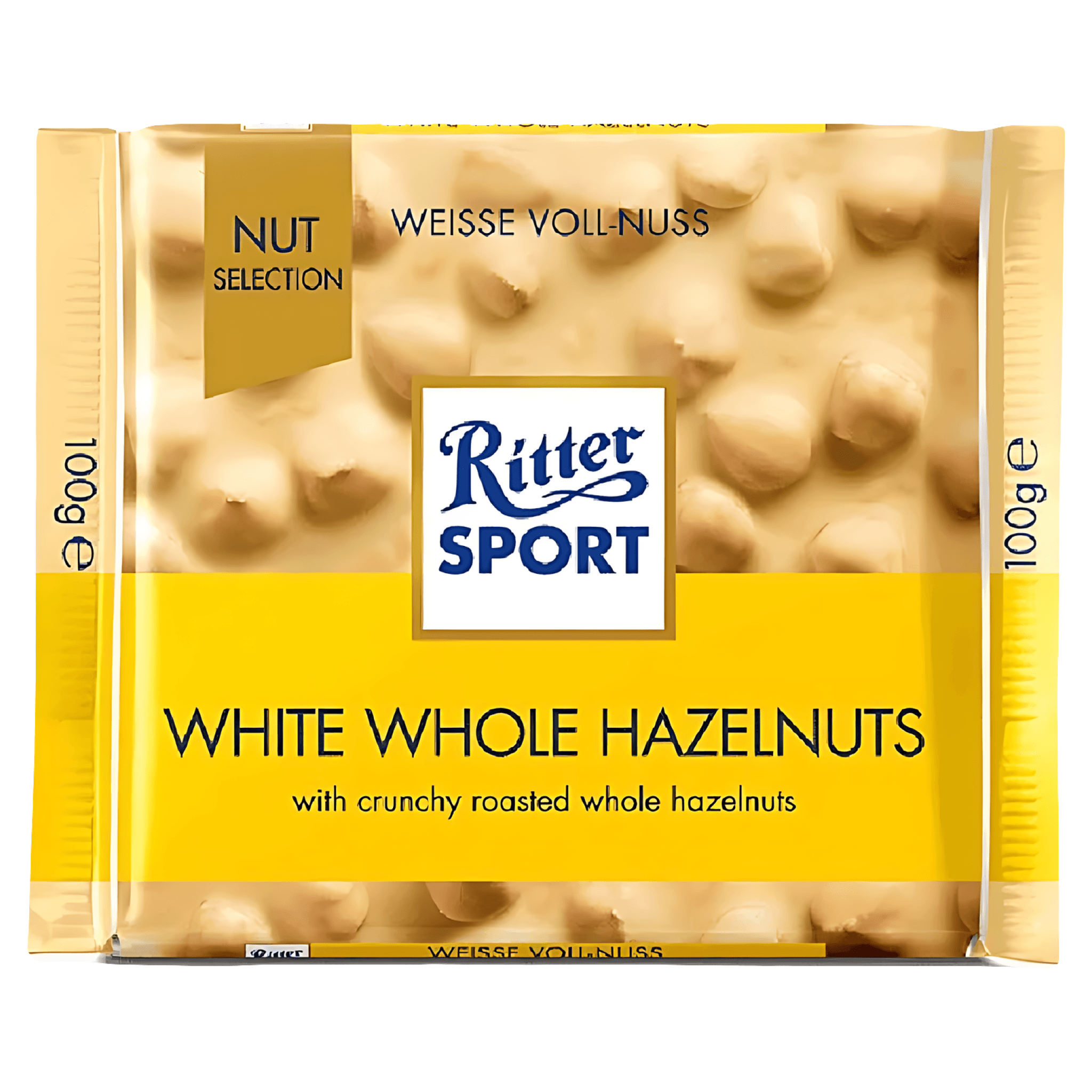 Ciocolata alba cu alune Ritter, 100 g