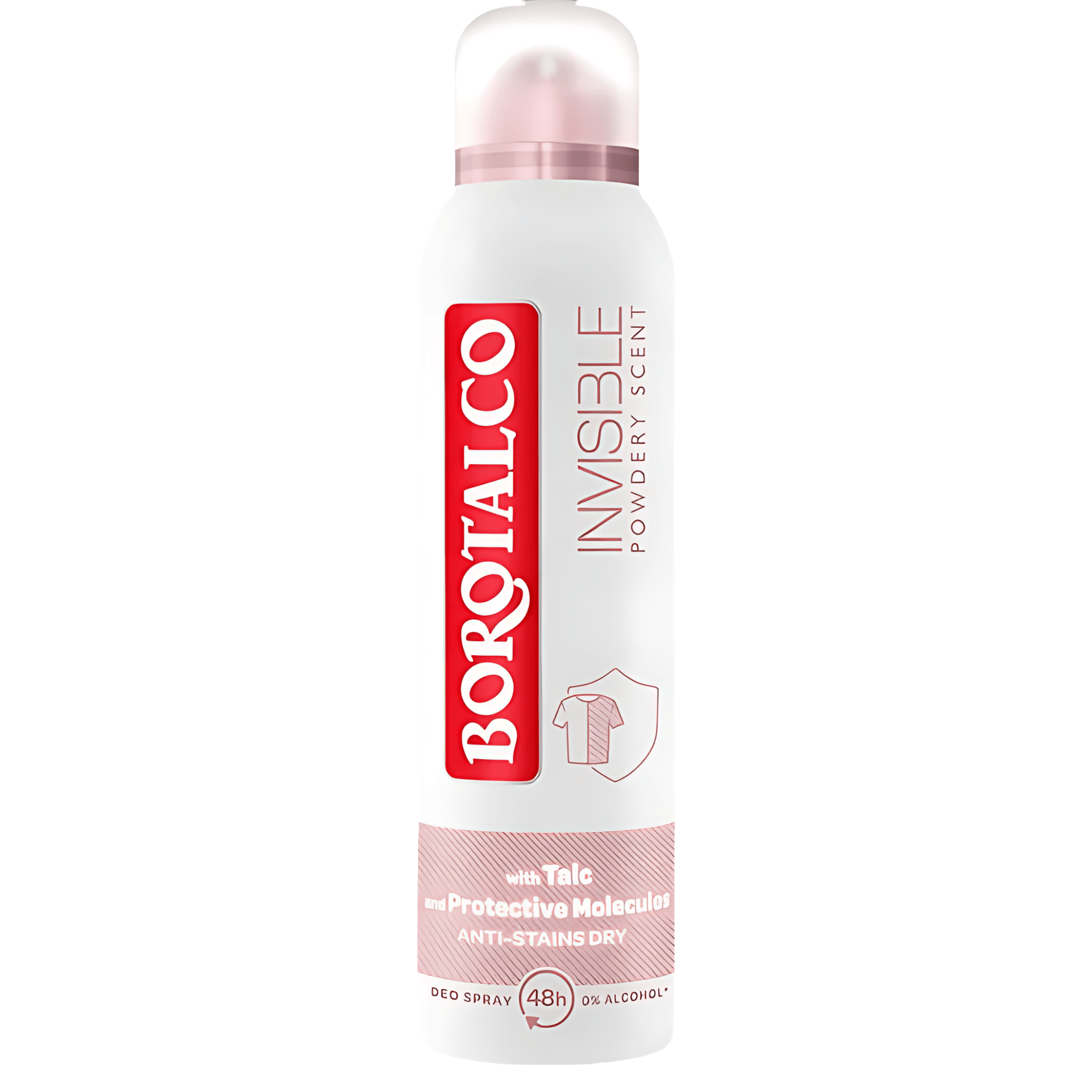 Deodorant spray Borotalco Invisible Pink, 150 ml