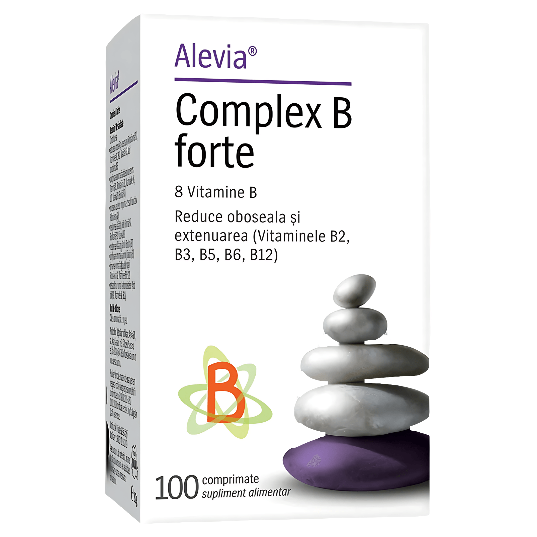 Complex B forte Alevia, 100 comprimate