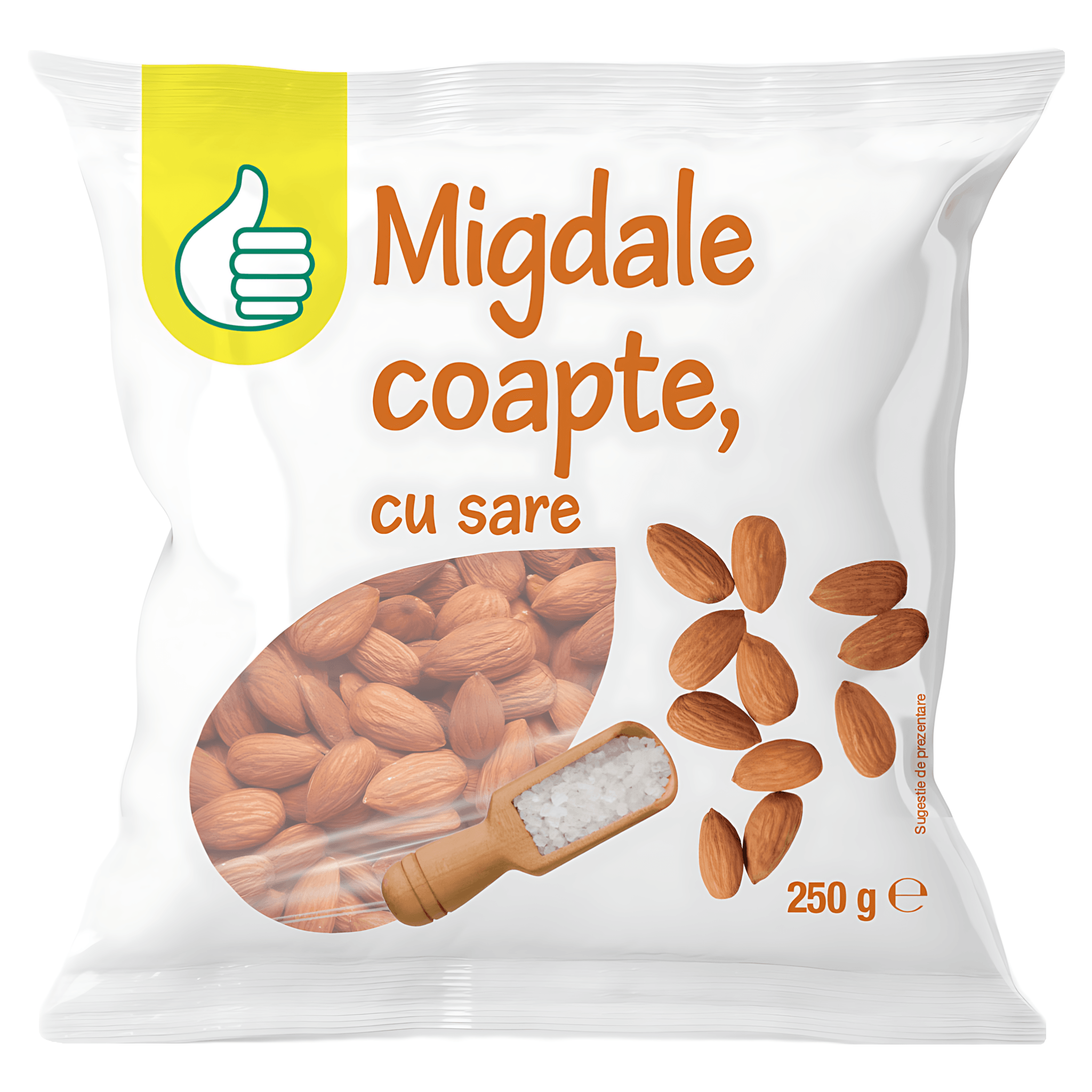 Migdale coapte Pouce, cu sare, 250 g