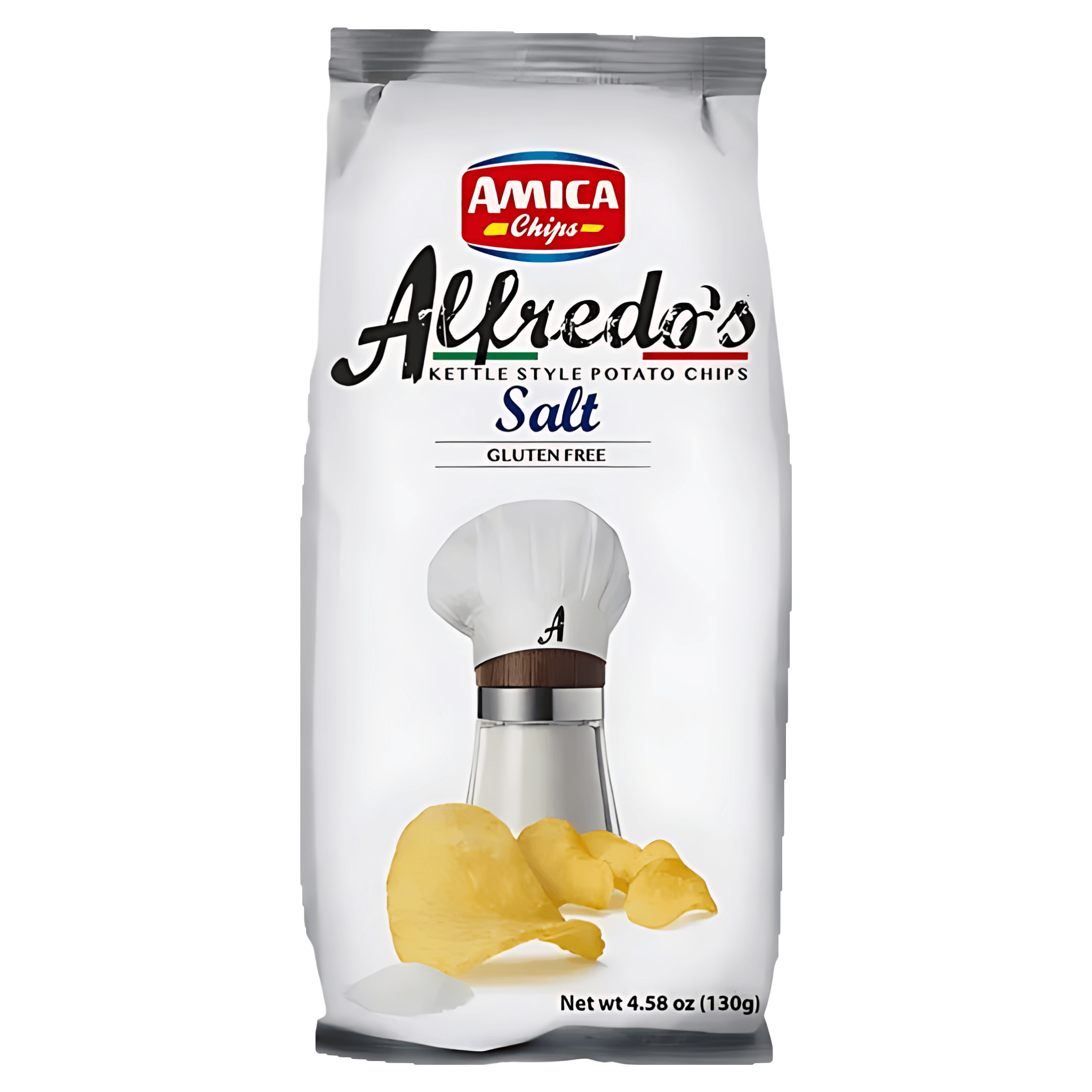 Chipsuri cu sare Amica Alfredo's, 130 g