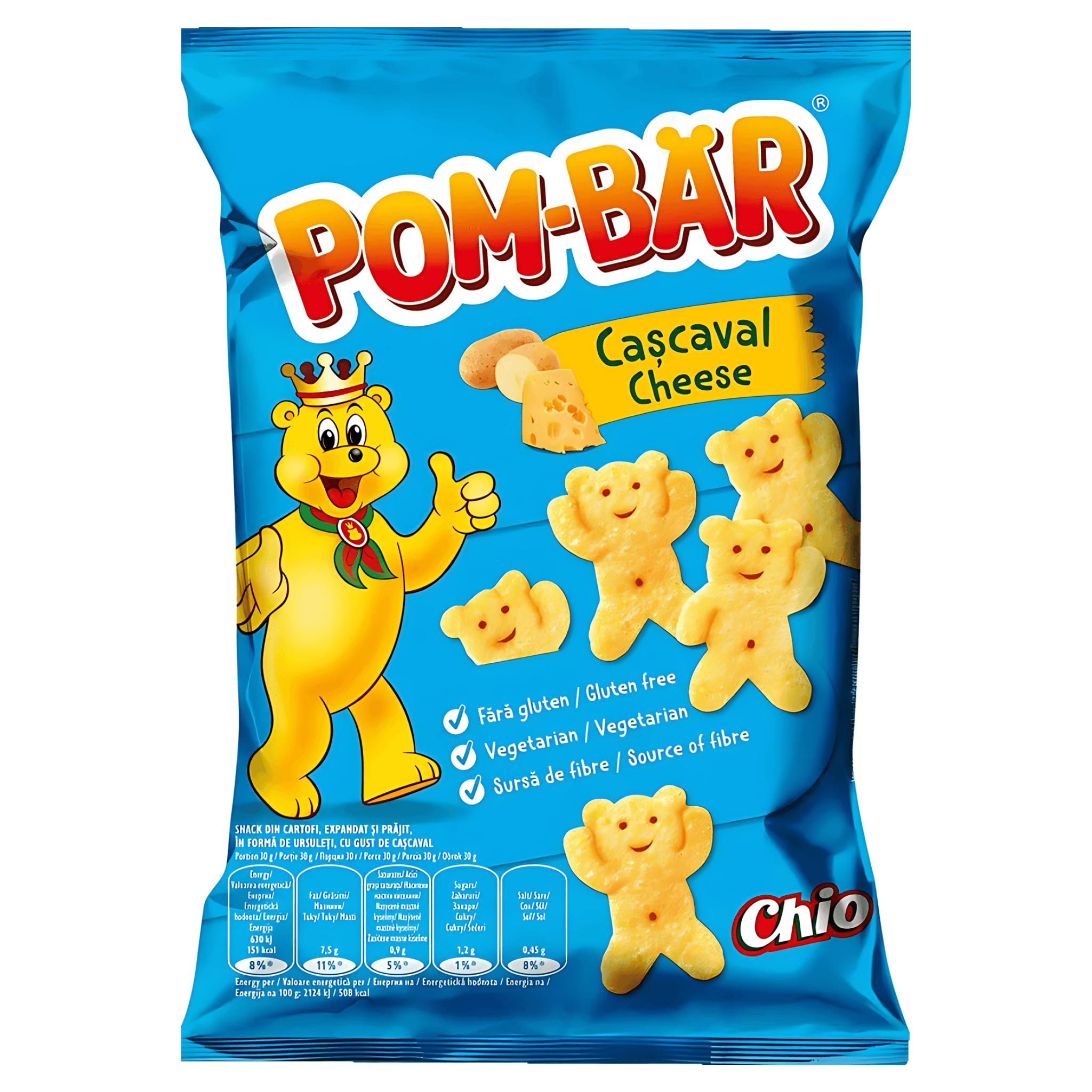 Snacksuri din cartofi cu gust de cascaval Pombar, 50 g