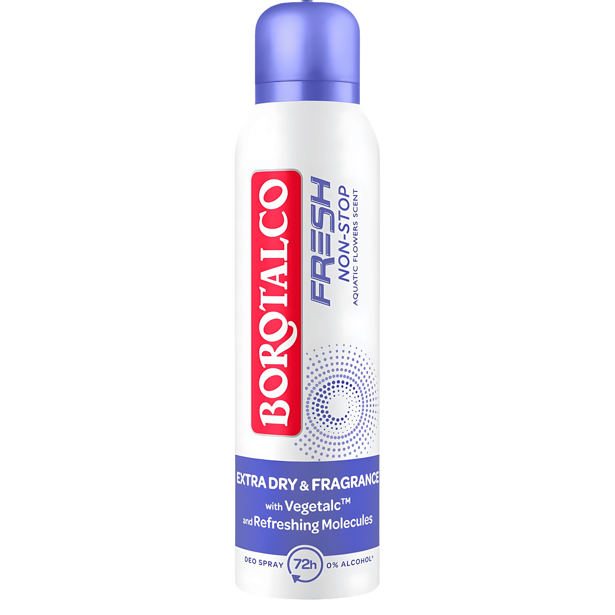 Deodorant spray Borotalco Fresh Non-Stop Violet, 150 ml