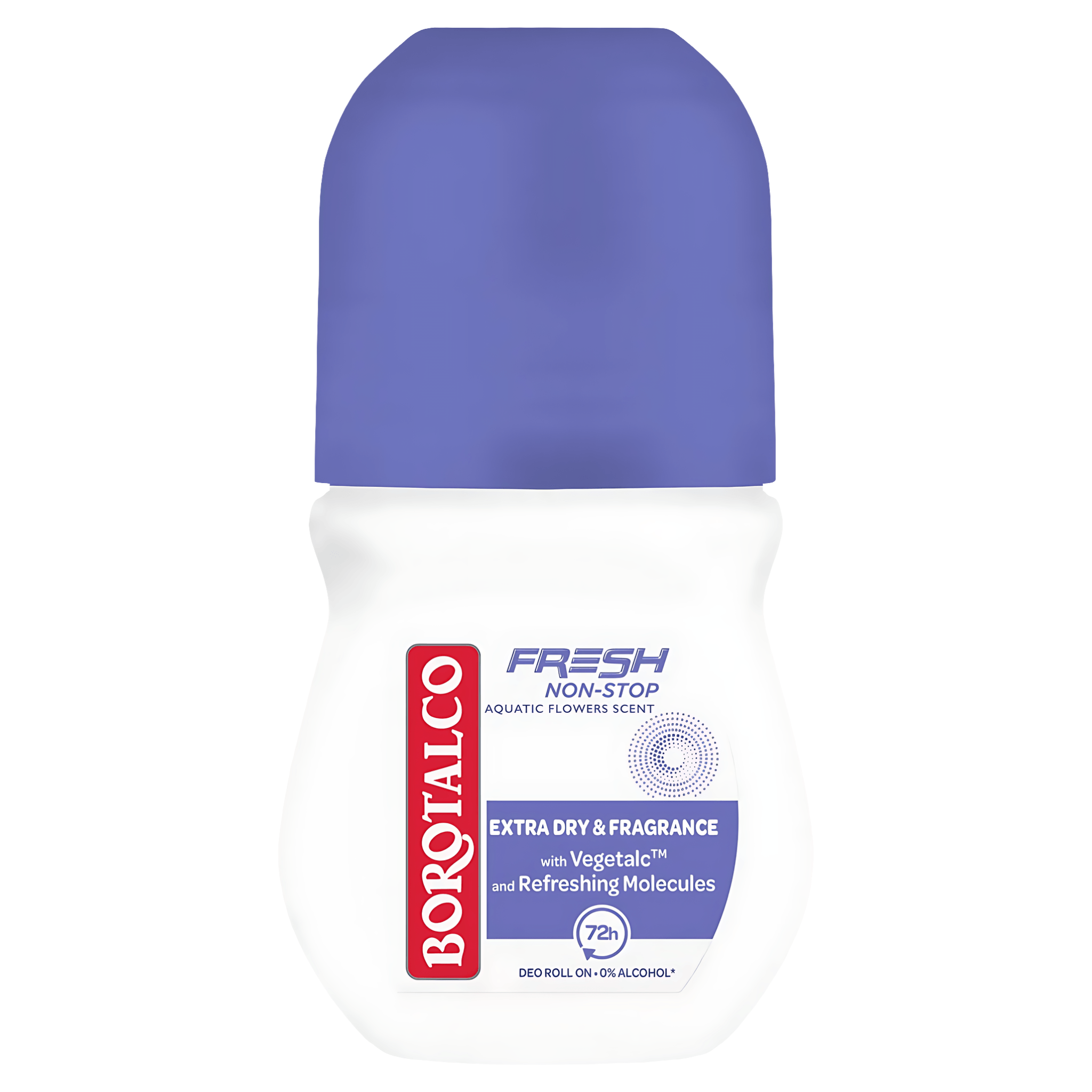 Deodorant roll-on Borotalco Fresh Non-Stop Violet, 50 ml