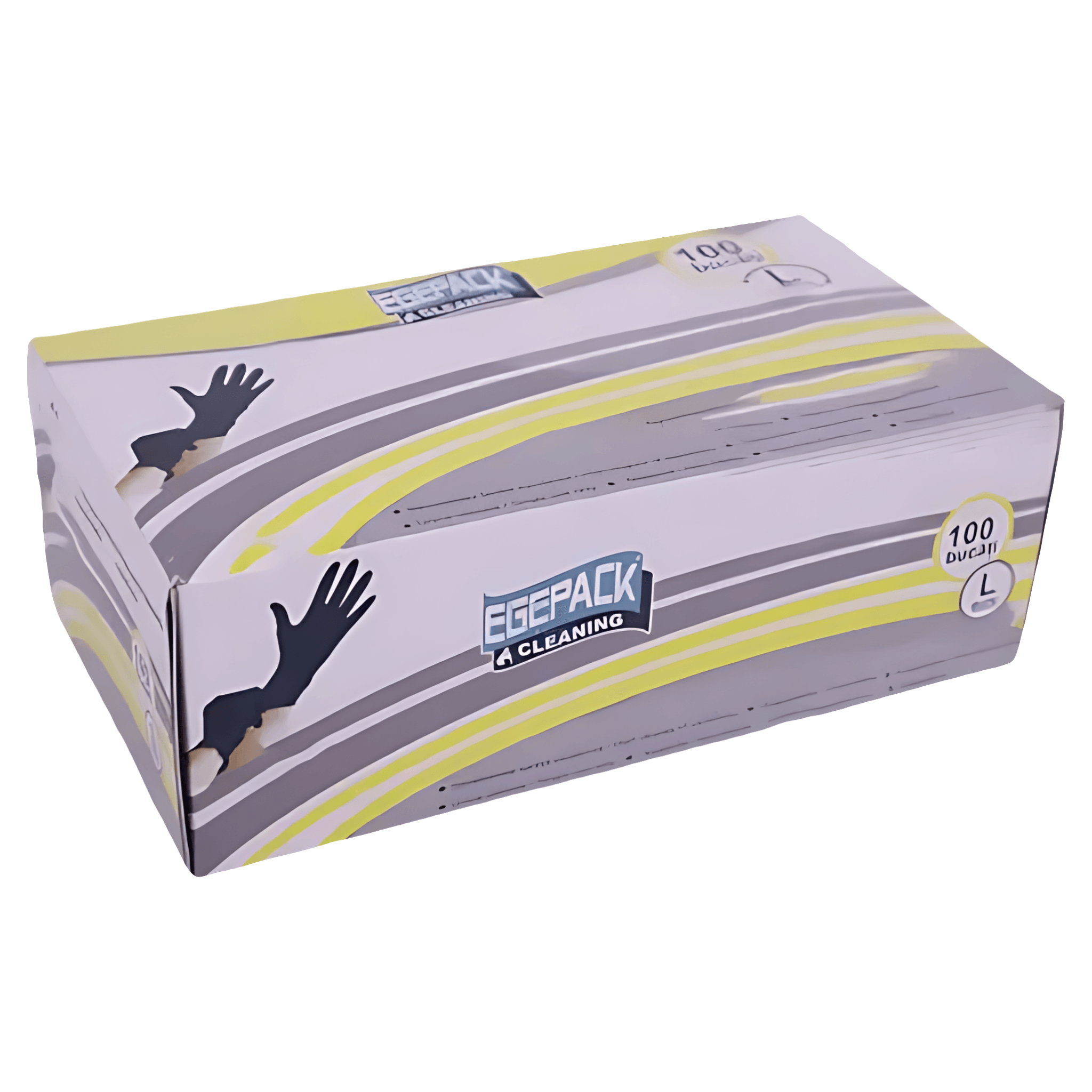 Manusi de unica folosinta Egepack, nitril, negru, 100 bucati