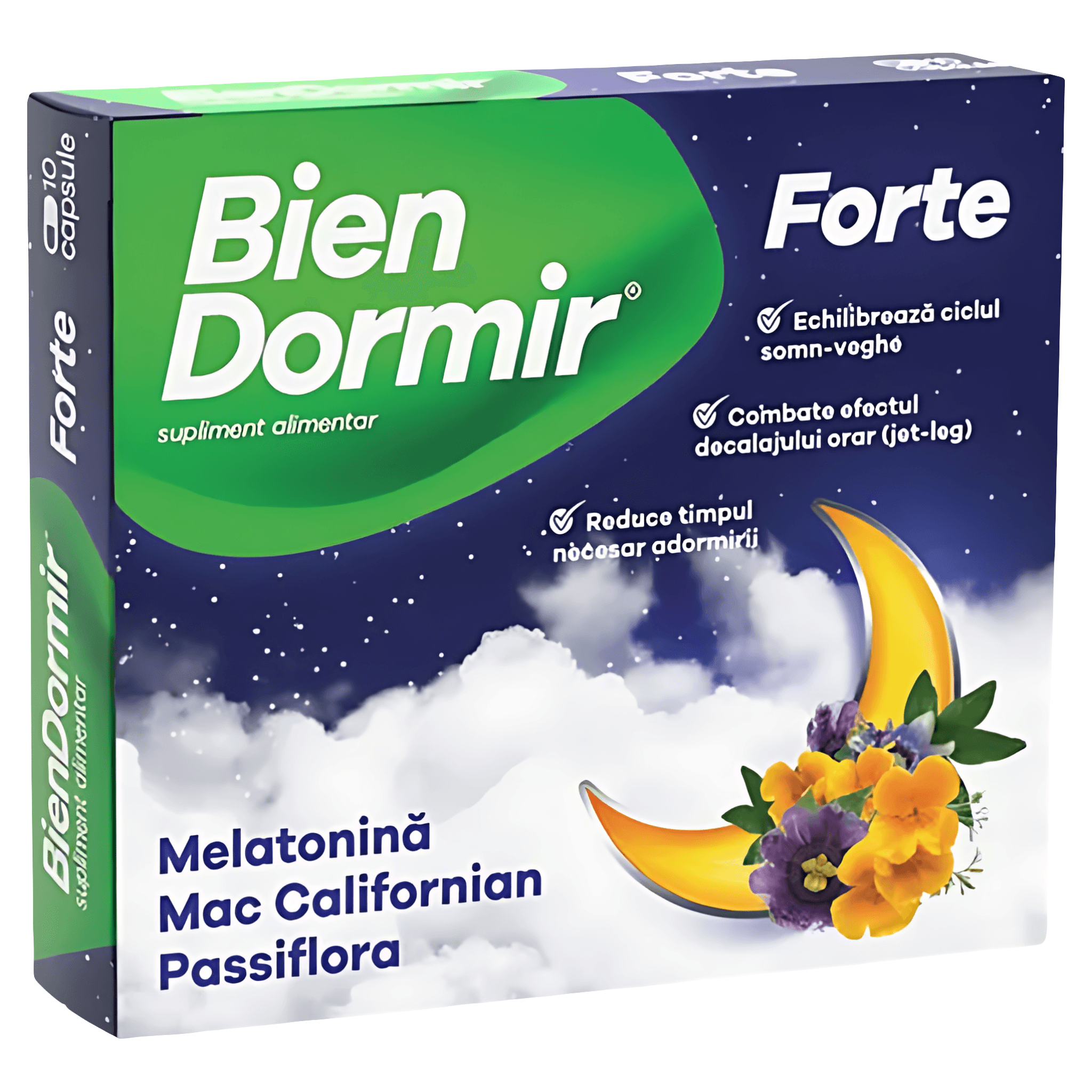 Supliment alimentar Bien Dormir Forte, 10 capsule