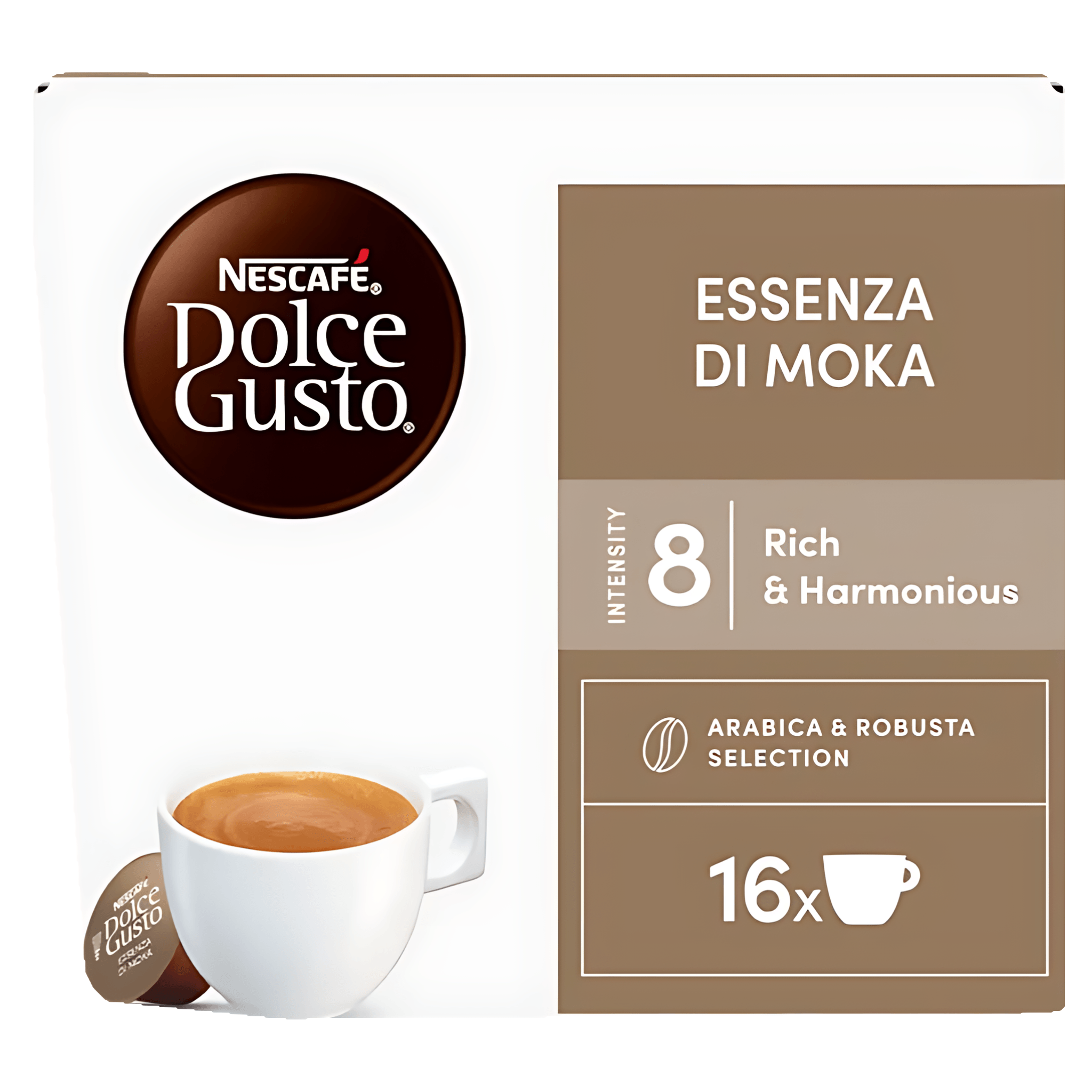 Capsule cafea Nescafe Essenza di Moka, compatibile Dolce Gusto, 16 capsule