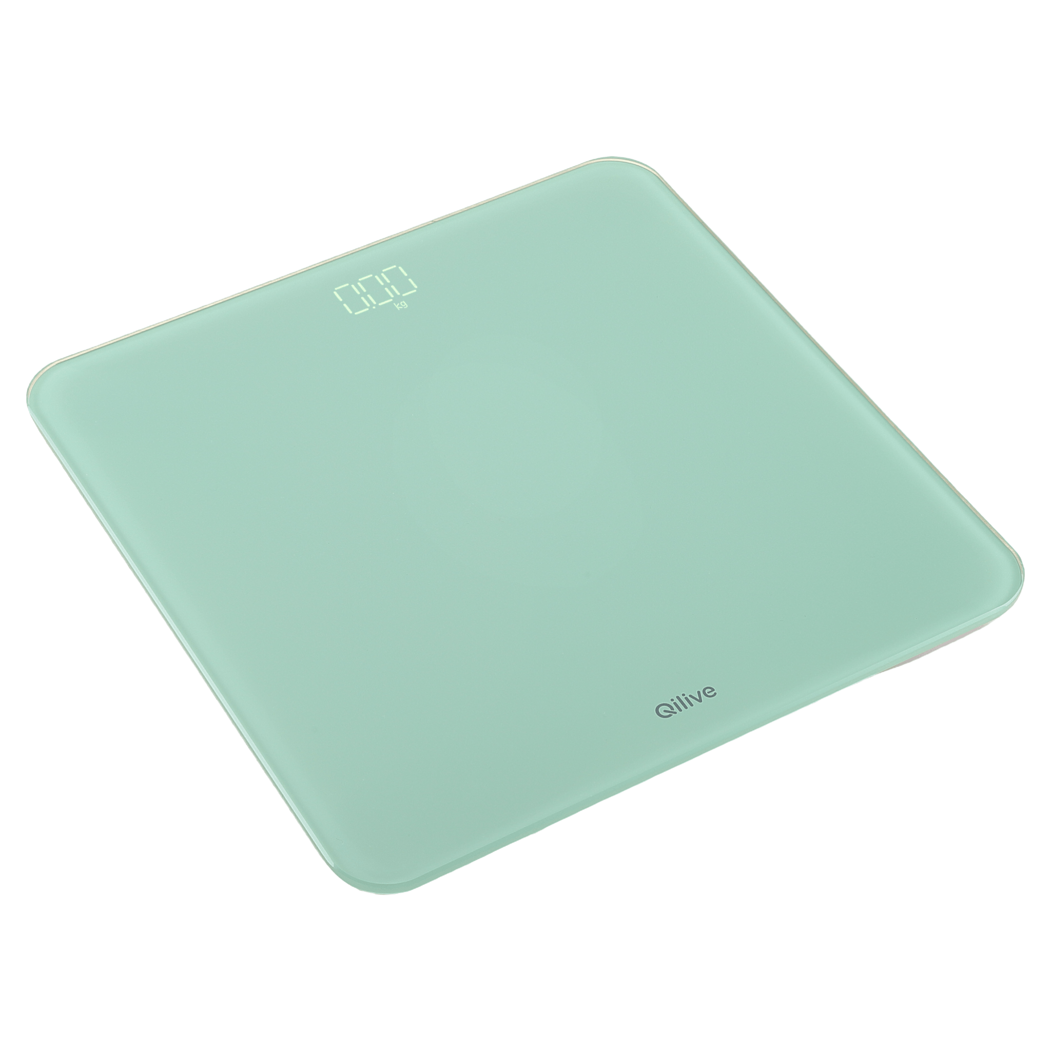 Cantar de baie Qilive Q.5100V, capacitate maxima 180 kg, afisaj digital, verde
