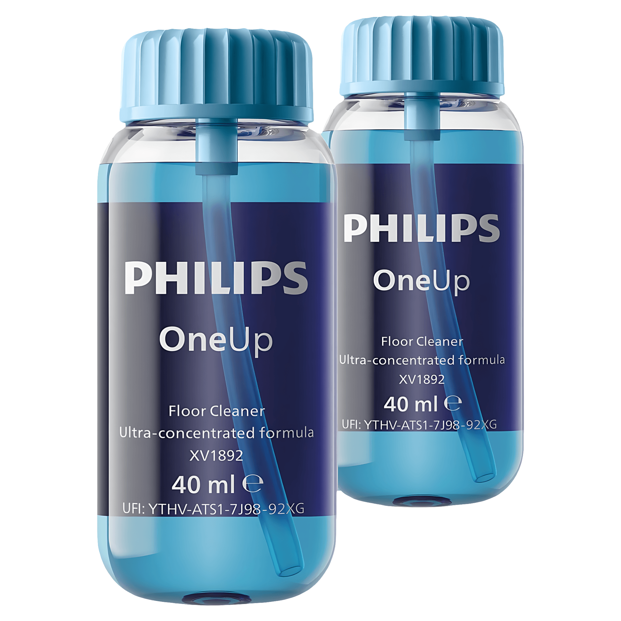 Solutie curatare pardoseli Philips OneUp XV1892/02, 2 x 40 ml