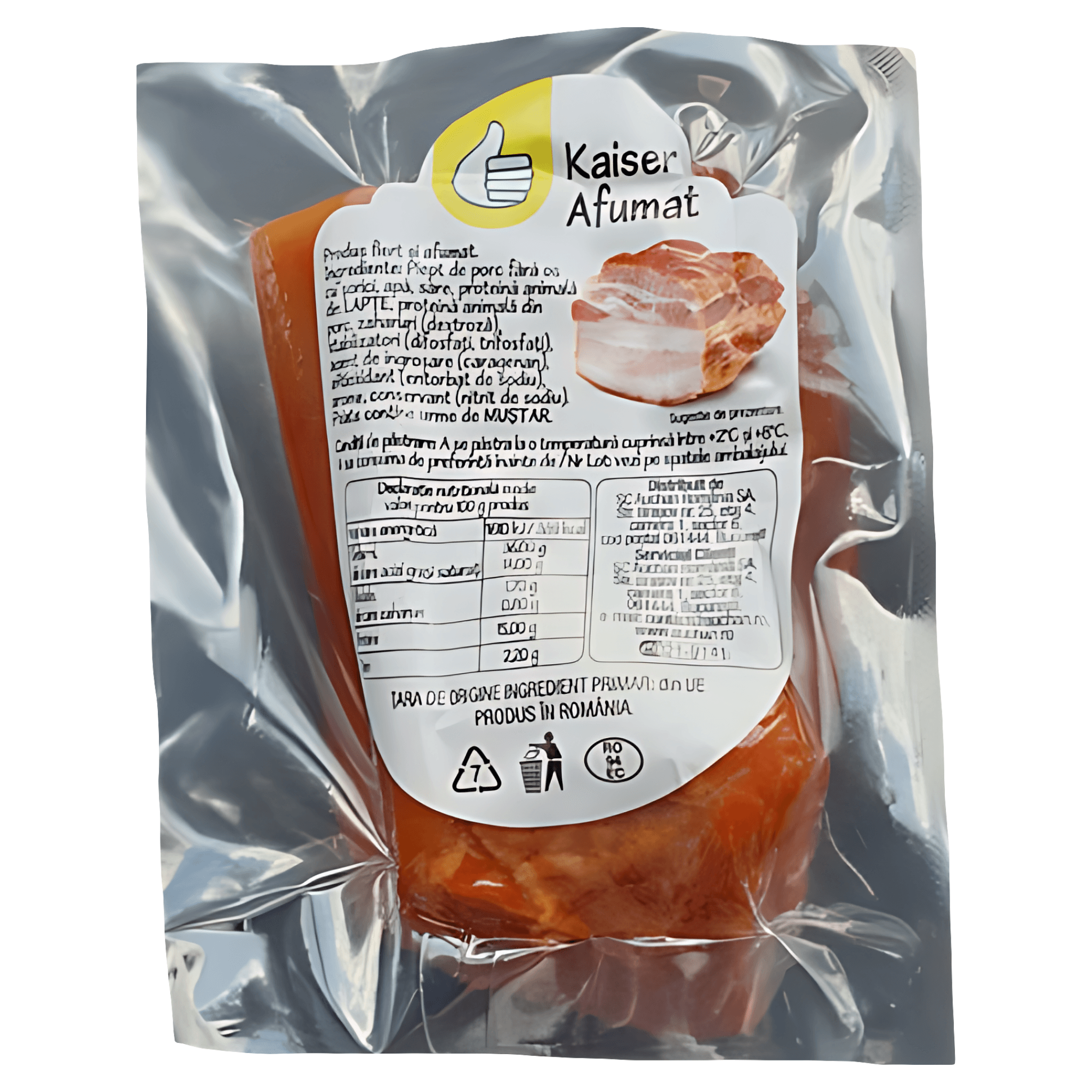 Kaiser afumat Pouce, +/- 500 g