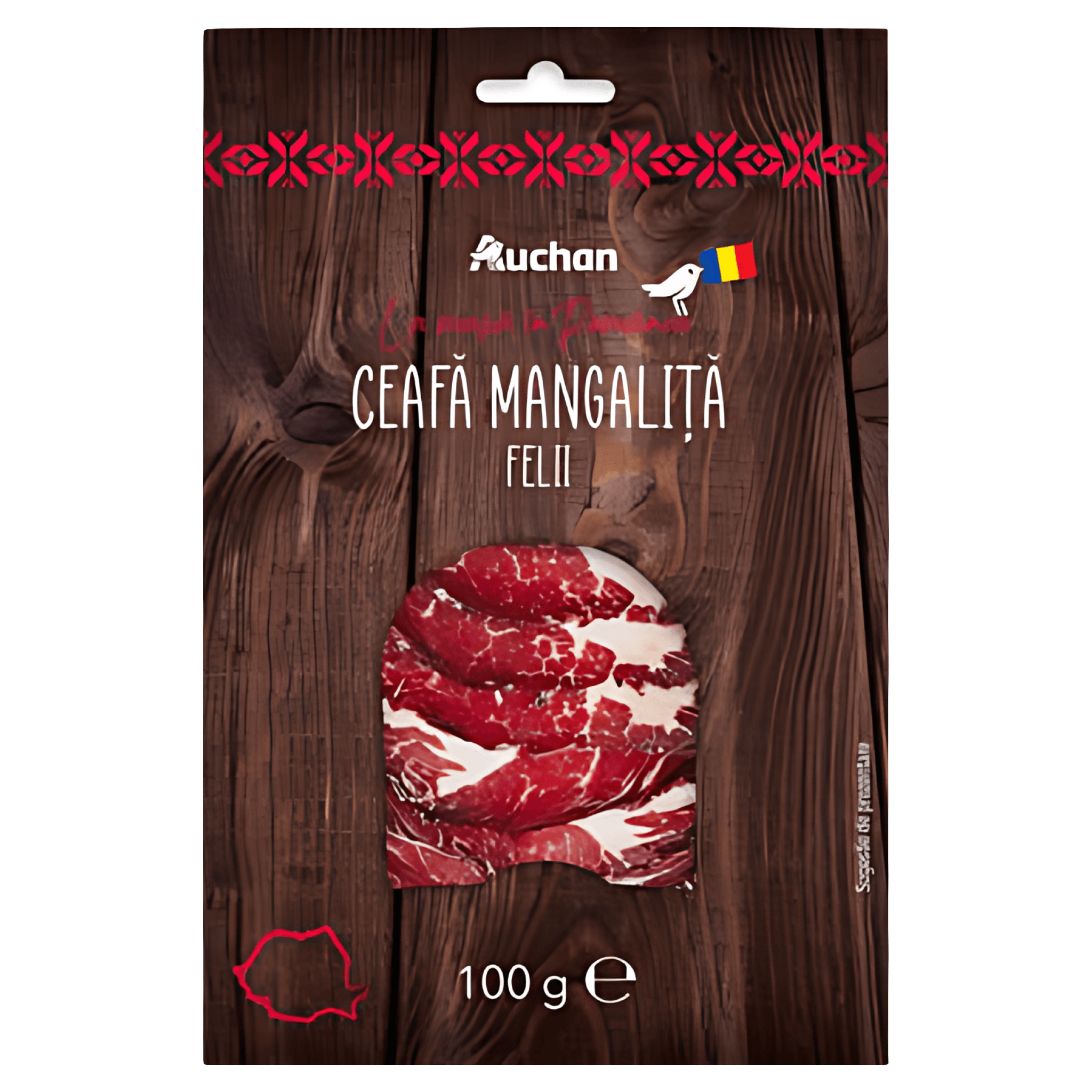 Ceafa de porc felii La Masa in Romania, rasa mangalita, 100 g
