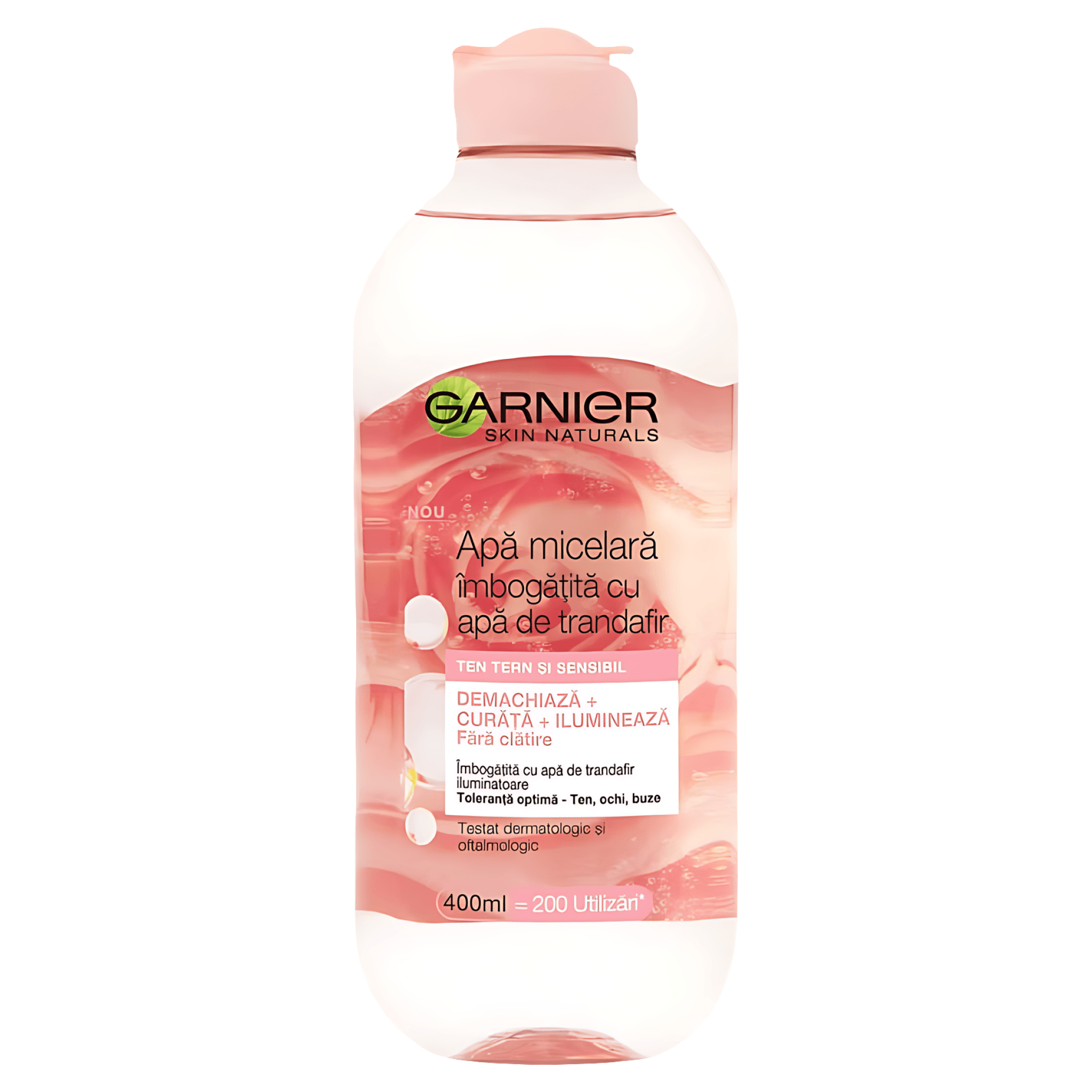 Apa micelara imbogatita cu apa de trandafiri Garnier, 400ml