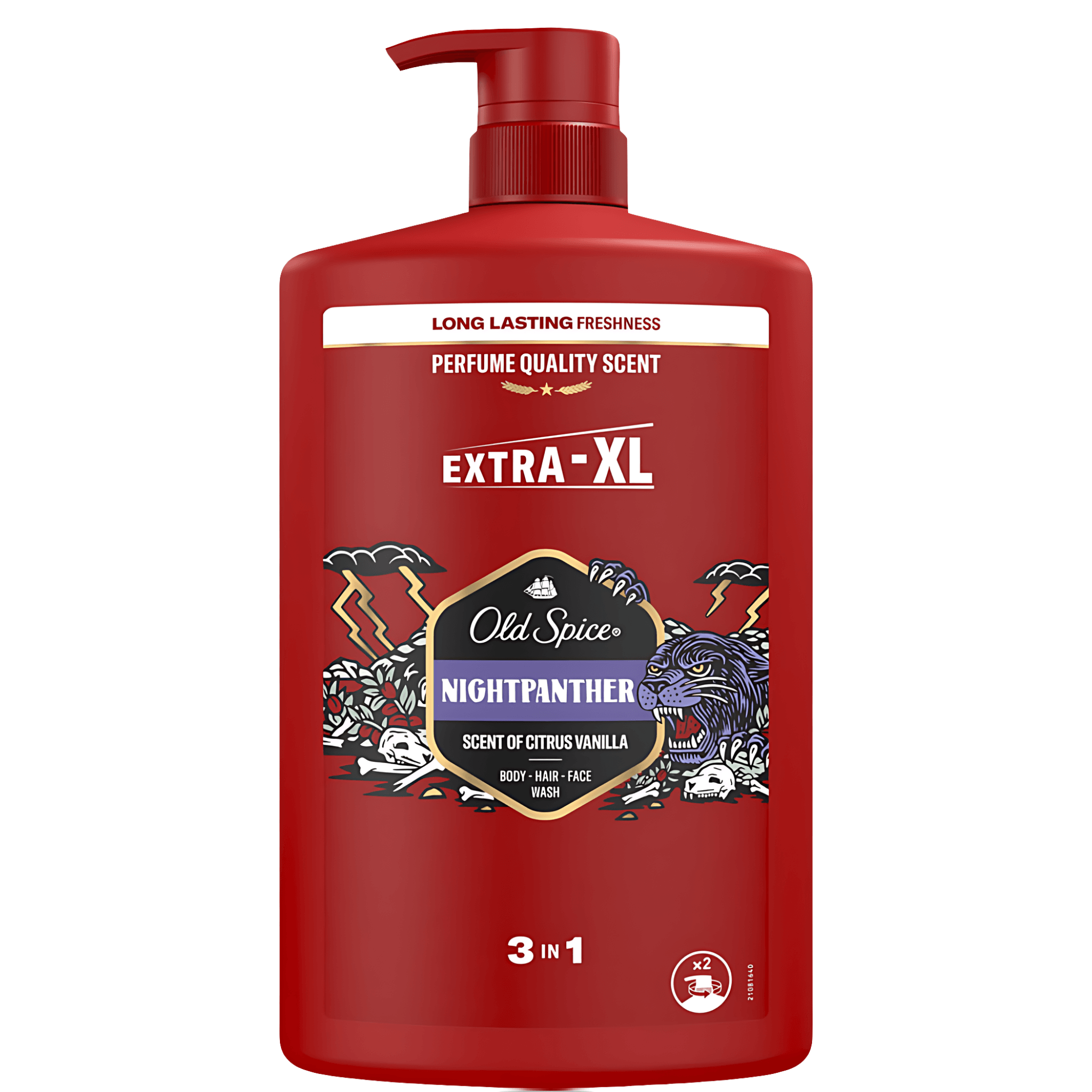 Gel de dus 3 in 1 Old Spice Nightpanther Extra-XL, 1000 ml